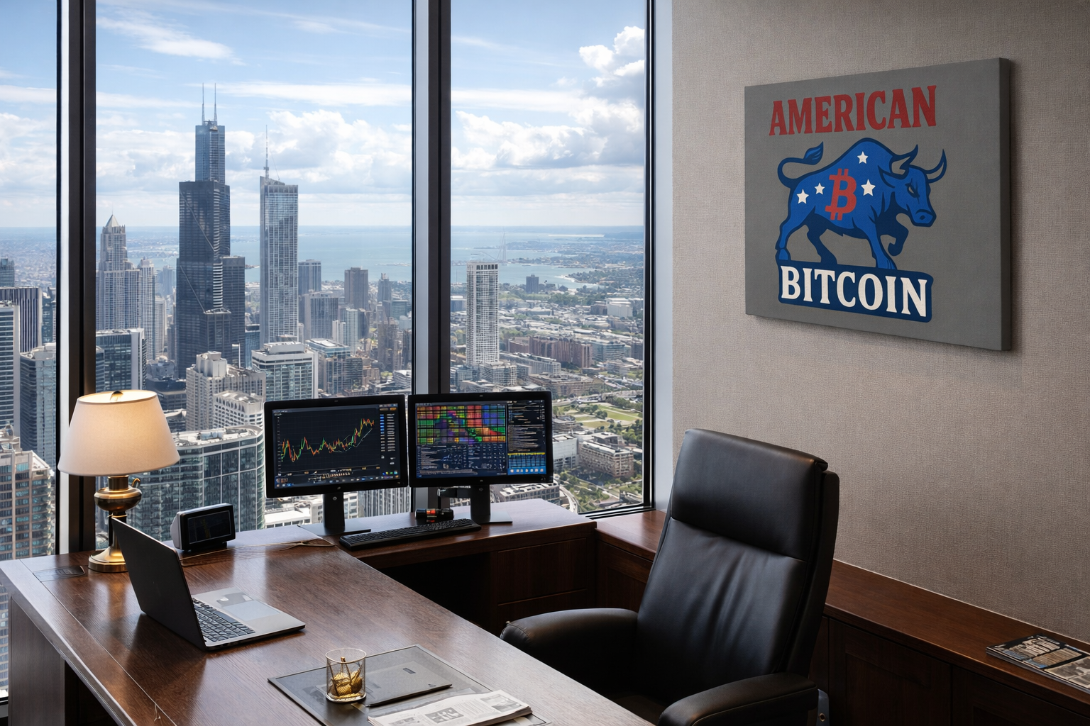 American Bitcoin Bull Canvas Print - Power, Patriotism & Crypto Pride