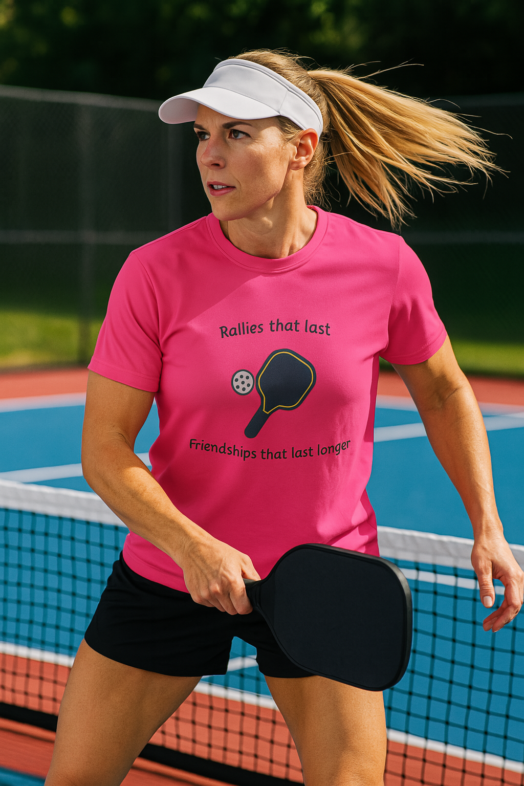 Pickleball Friendships Moisture Sport-Tek® T-Shirt Tee. | 6 colors - 100% polyester