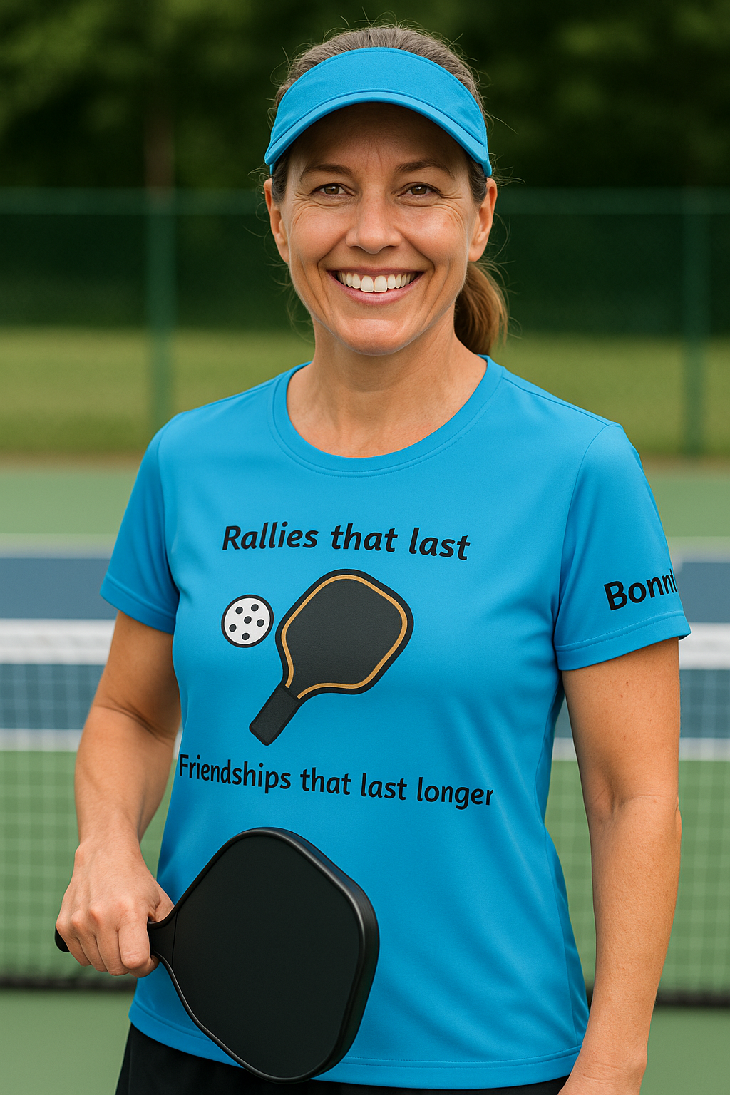 Personalized Women's Pickleball Rally Tee - Where Friendships Outlast the Game - Meaningful as it is functional - 100% polyester
