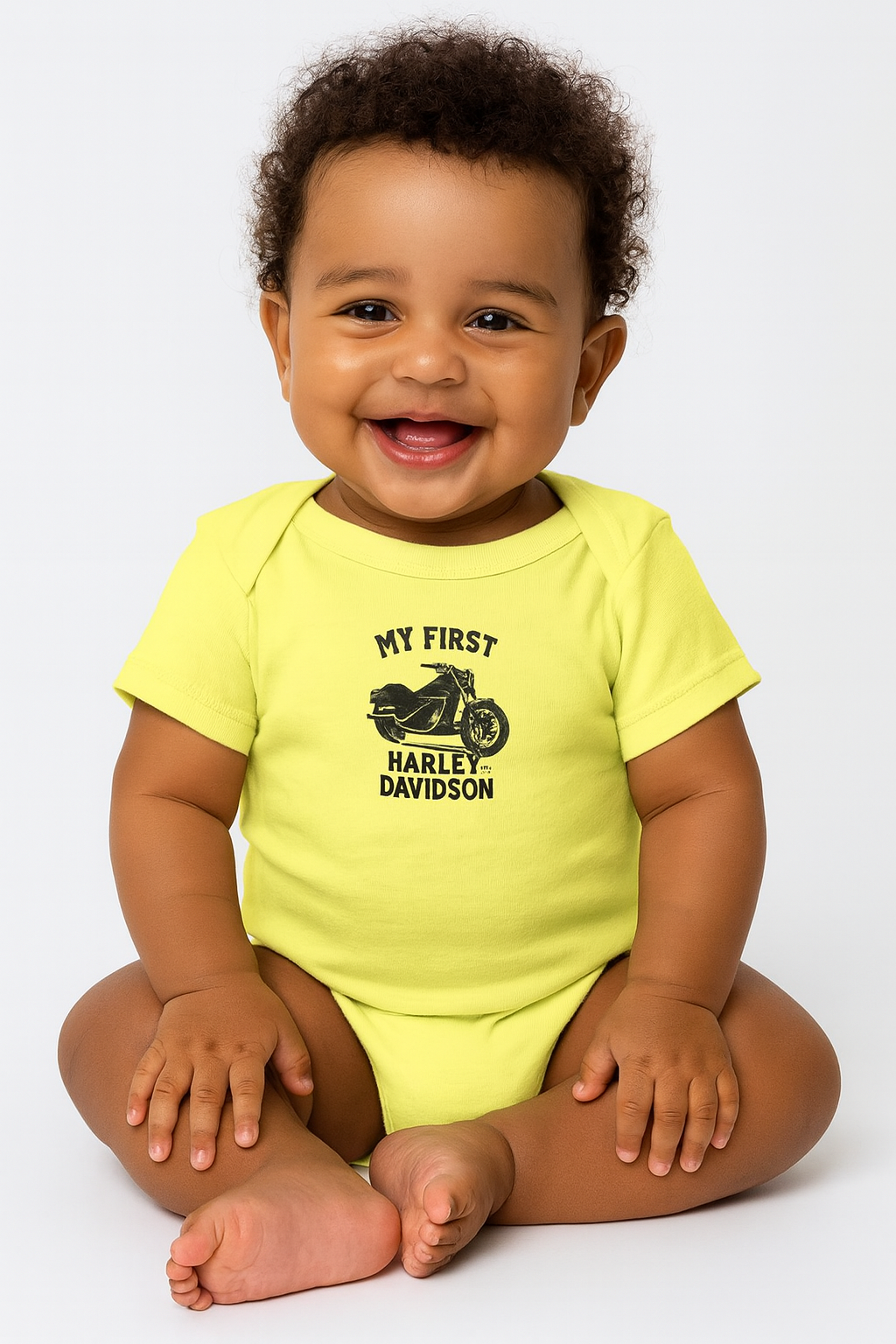 My First Harley | Adorable Baby Onesie for Little Bikers | Cute Motorcycle Infant Bodysuit | Harley Baby Gift | 4 colors - 100% cotton