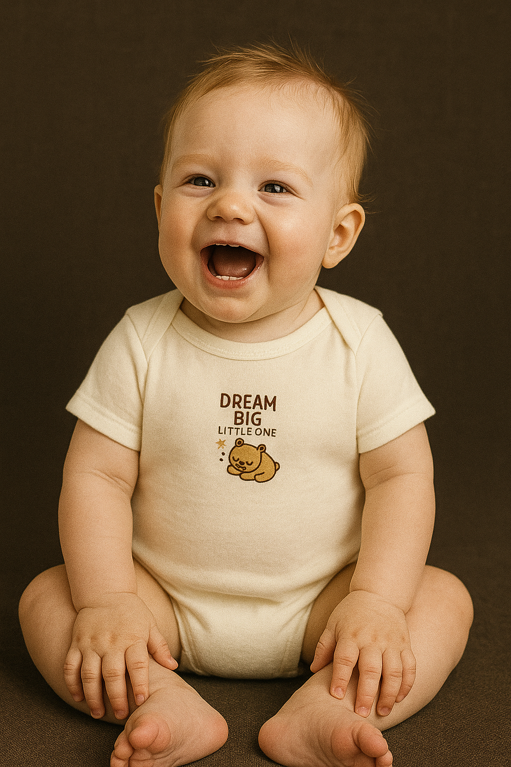 Wrap your little one in comfort with this "Dream Big Little One" baby onesie | Check out our matching Blanket | 5 colors - 100% cotton