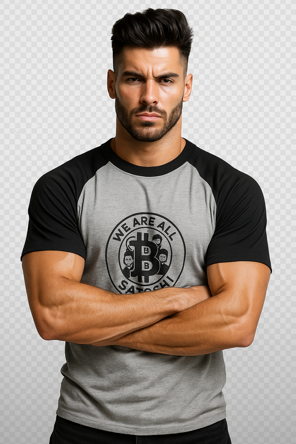 We Are All Satoshi Bitcoin 3/4 Sleeve Tee | Soft Cotton Unisex Crypto Shirt | 2 colors - 100% cotton