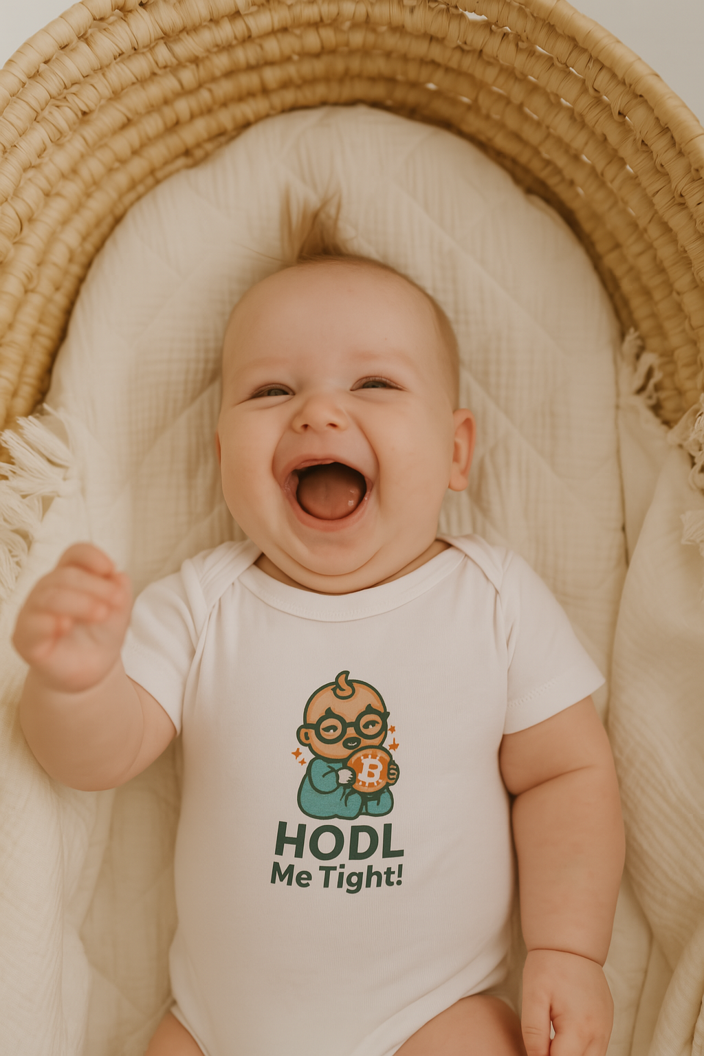 HODL Me Tight Bitcoin-inspired Infant Jersey One Piece | 6 colors - 100% cotton
