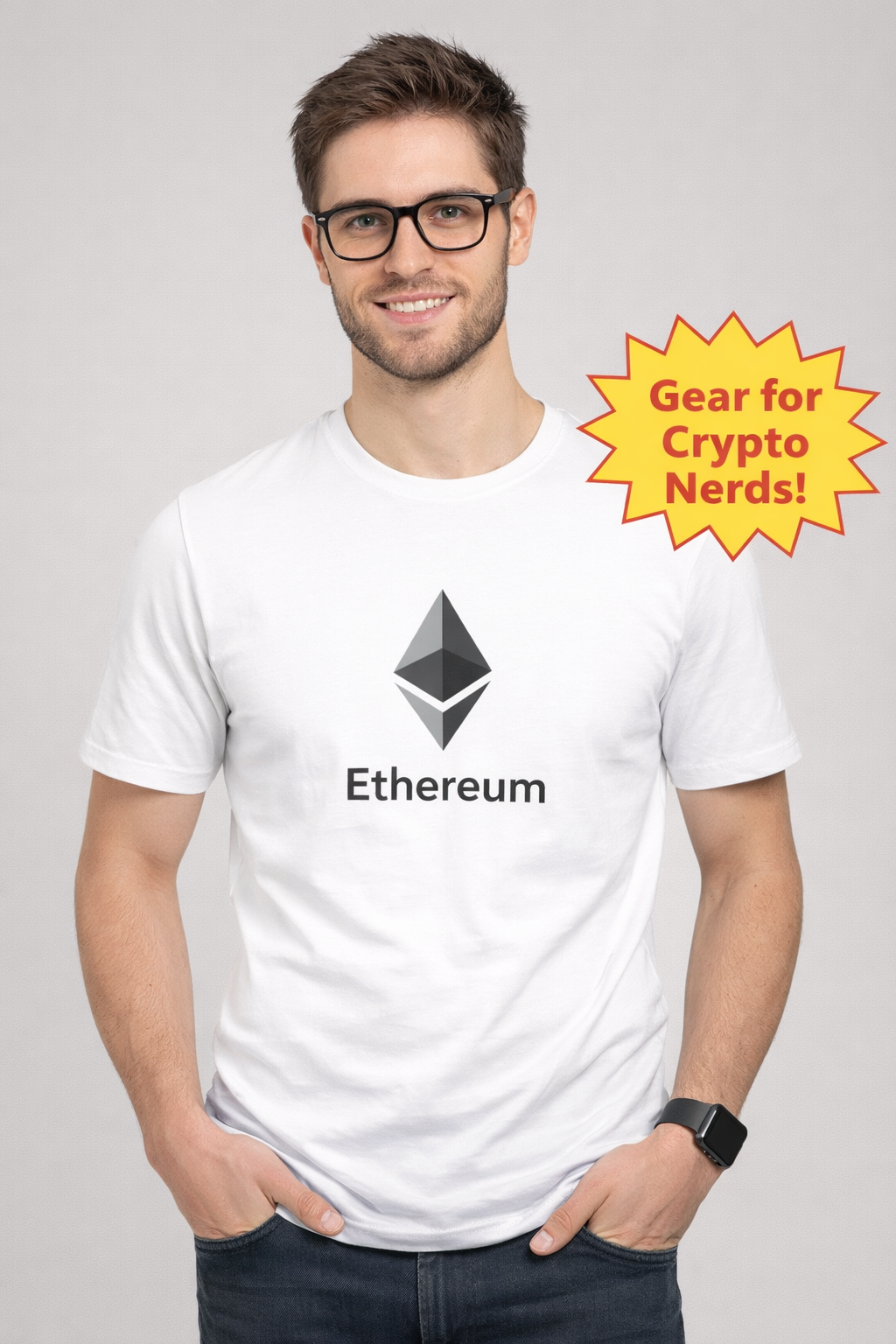 Ethereum Power Tee-Bold Crypto Shirt for Blockchain Believers | Premium Streetwear for ETH Holders | 2 colors - 100% cotton
