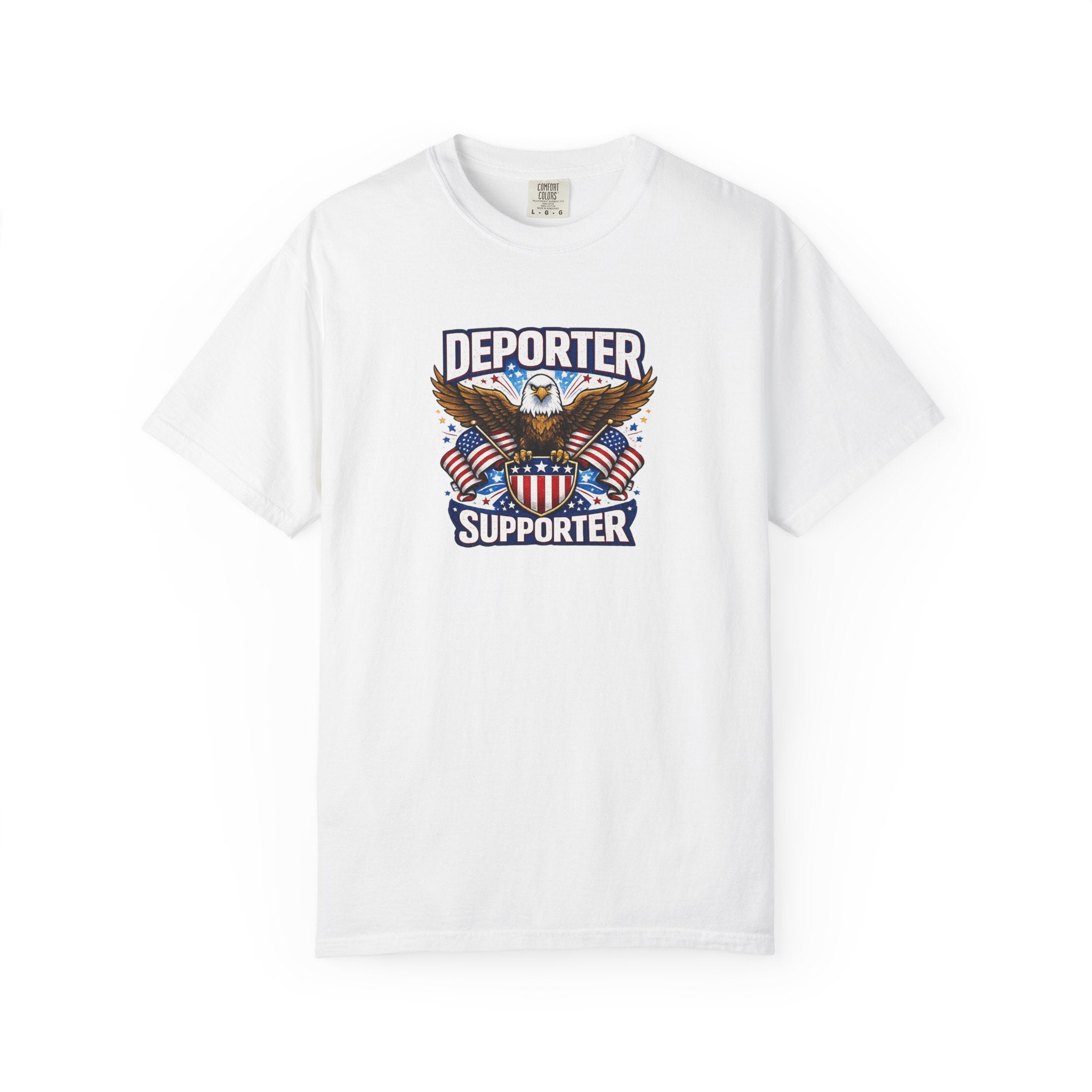 Deporter Supporter Patriotic T-Shirt | America First Eagle Tee | Pro Border Apparel | Gift for Patriots | 9 colors - 100% cotton