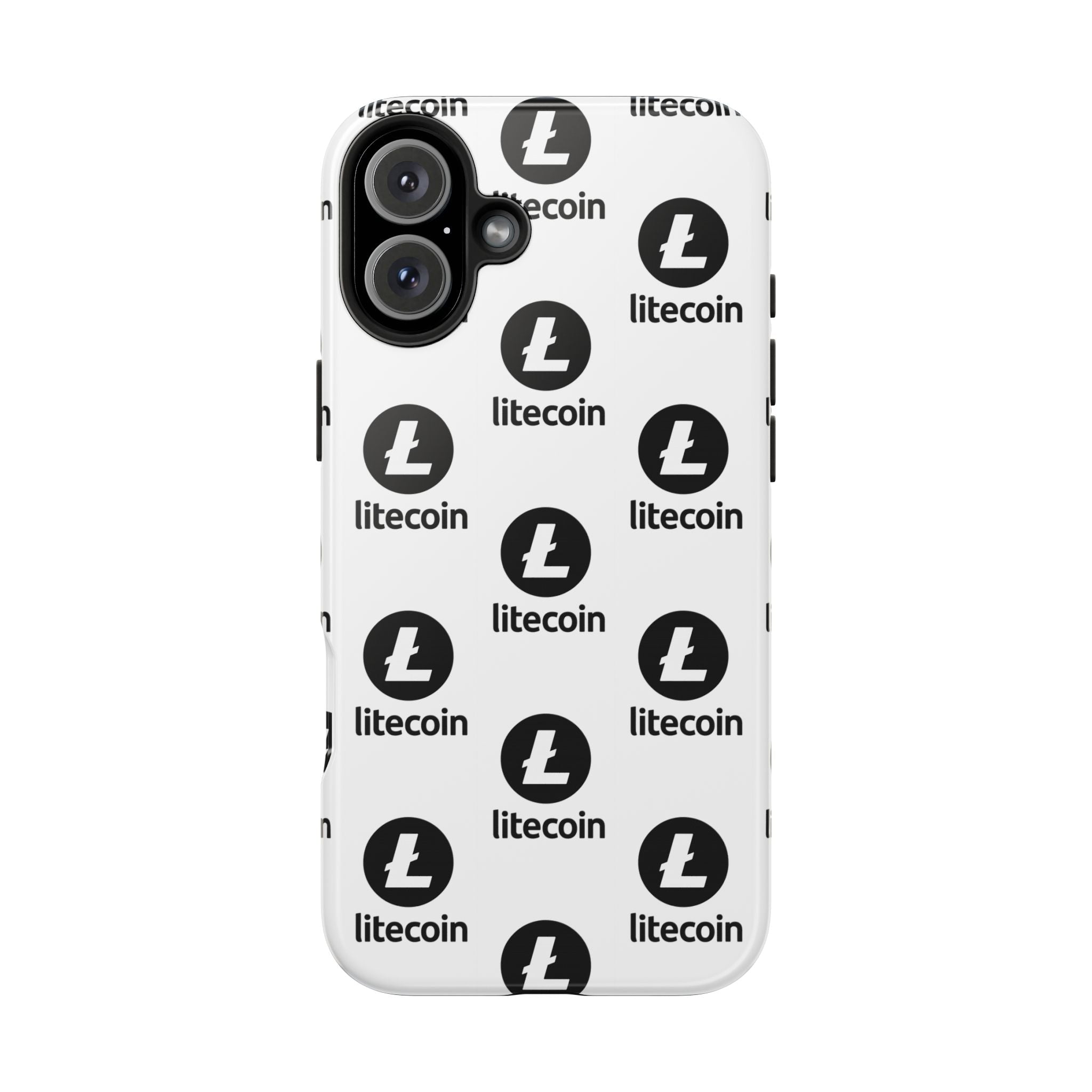 Litecoin Tough Phone Case | Crypto iPhone Case | Samsung Galaxy Case | Litecoin Logo Phone Cover | Glossy Protective Case
