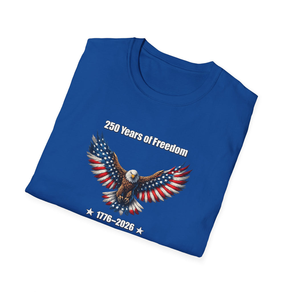250 Years of Freedom Shirt | America 250 Celebration Shirt | USA Independence Gift | 4th of July Shirt | 7 colors - 100% cotton