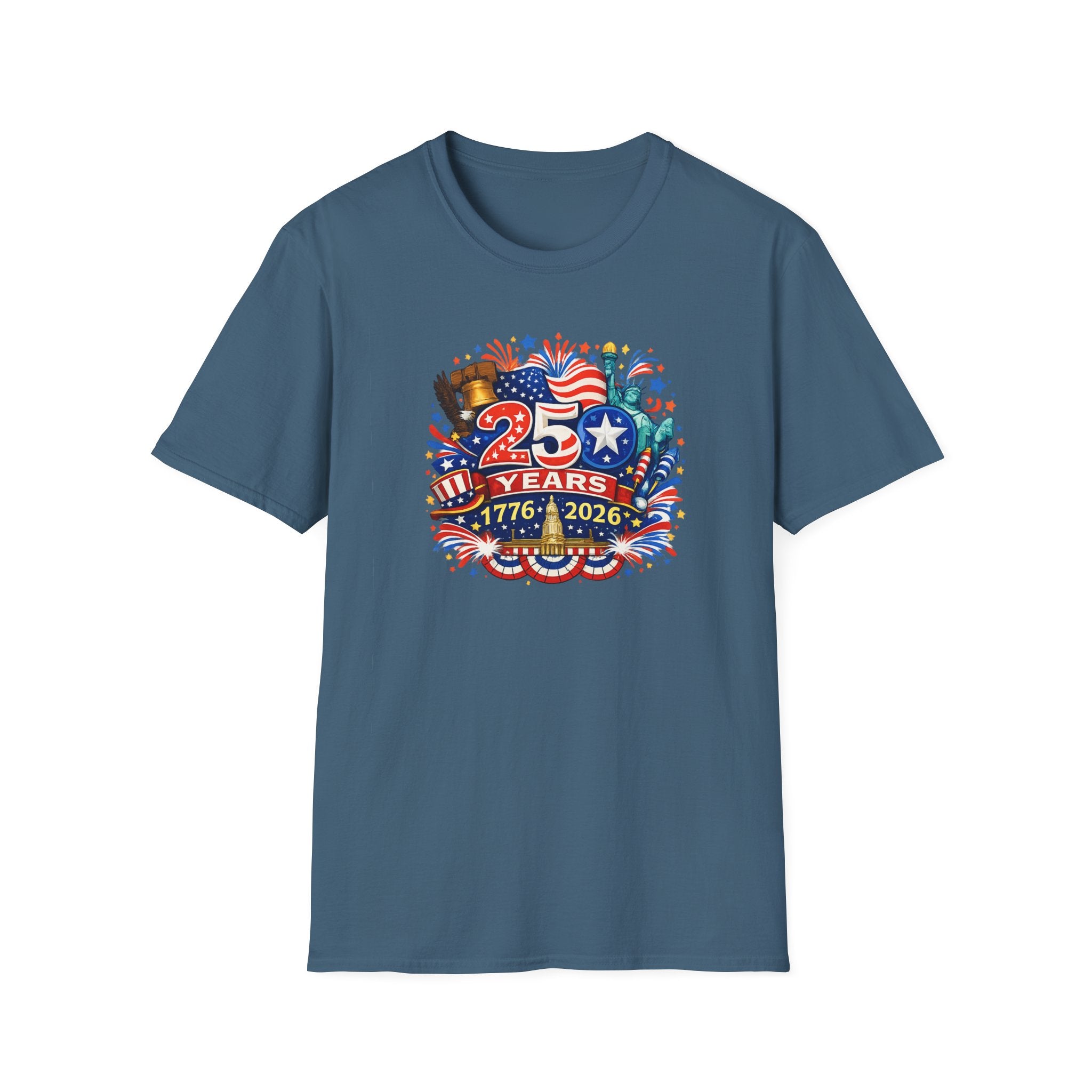 USA 250th Anniversary Shirt | 1776-2026 Patriotic TShirt | Fourth of July Independence Day Tee | America 250 Years | 8 colors - 100% cotton