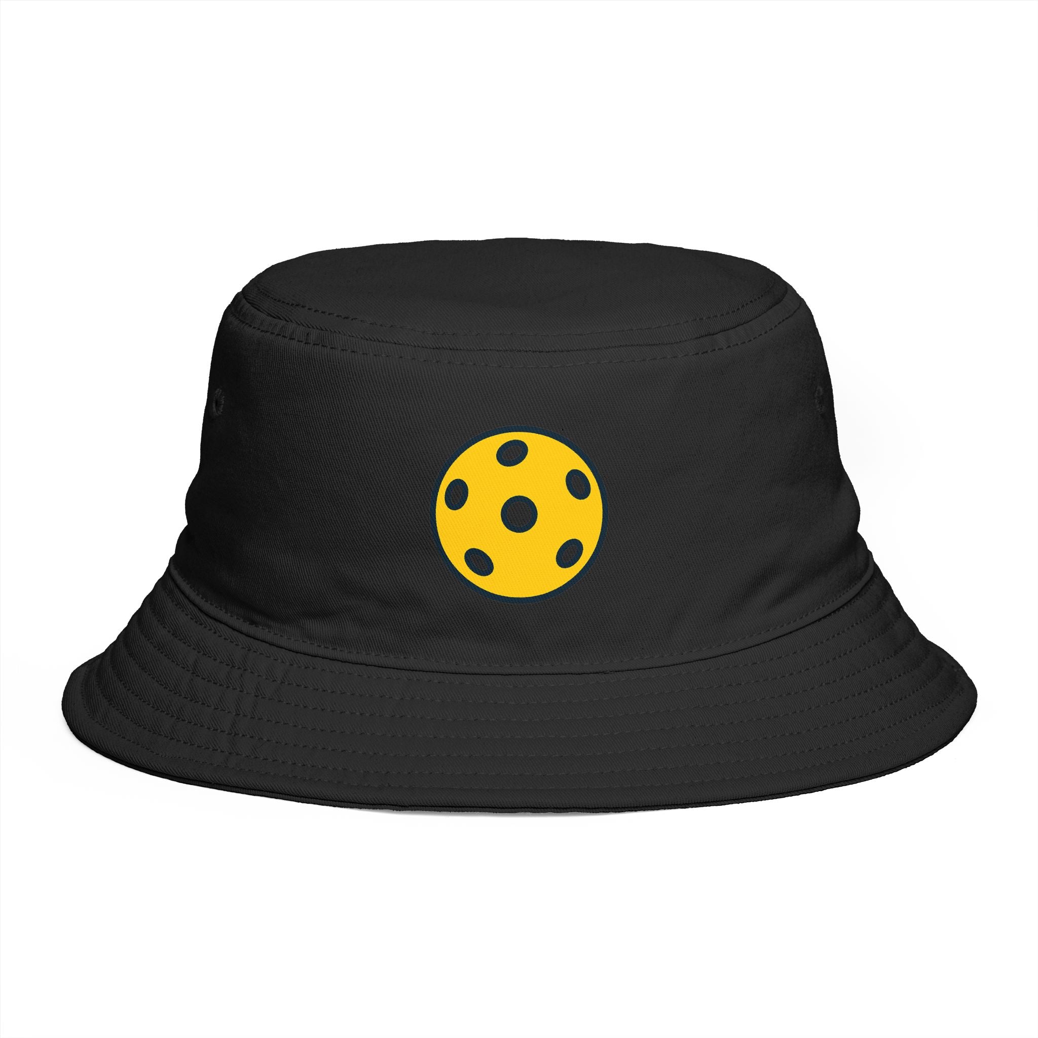 Pickleball Bucket Hat | Yellow Pickleball Icon Cap | Trendy Court Style Sun Hat for Men & Women | 6 colors 100%
