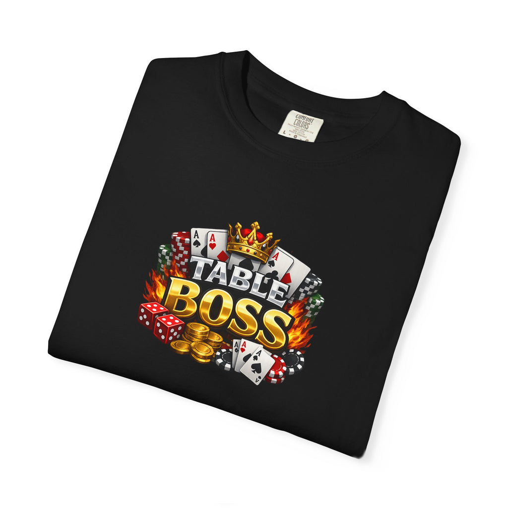 Table Boss Poker Shirt | I Run This Table Funny Poker Tee | Poker Player-Card Shark Gift | Casino Gambler Humor | 9 colors - 100% cotton
