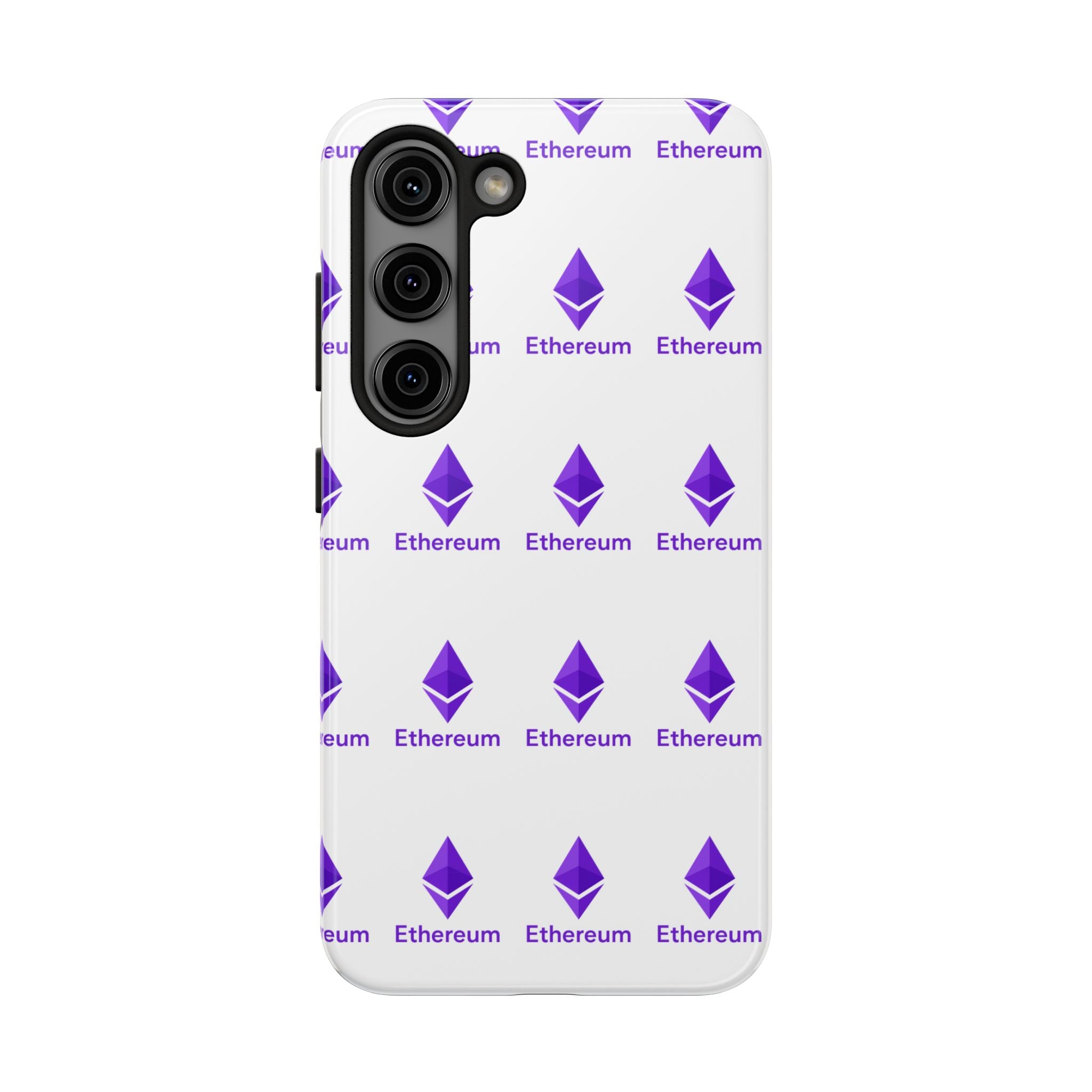 Ethereum Tough Phone Case | Crypto iPhone Samsung Case | Glossy Protective Phone Cover | Impact Resistant ETH Case