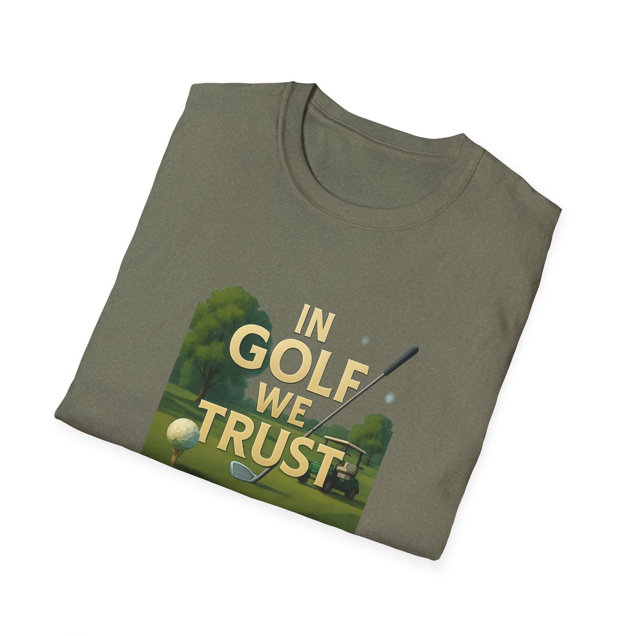 In Golf We Trust TShirt | Funny Golf Pun Tee | Golfer Gift | Humorous Golfing Shirt | Golf Lover Apparel | 6 colors - 100% cotton