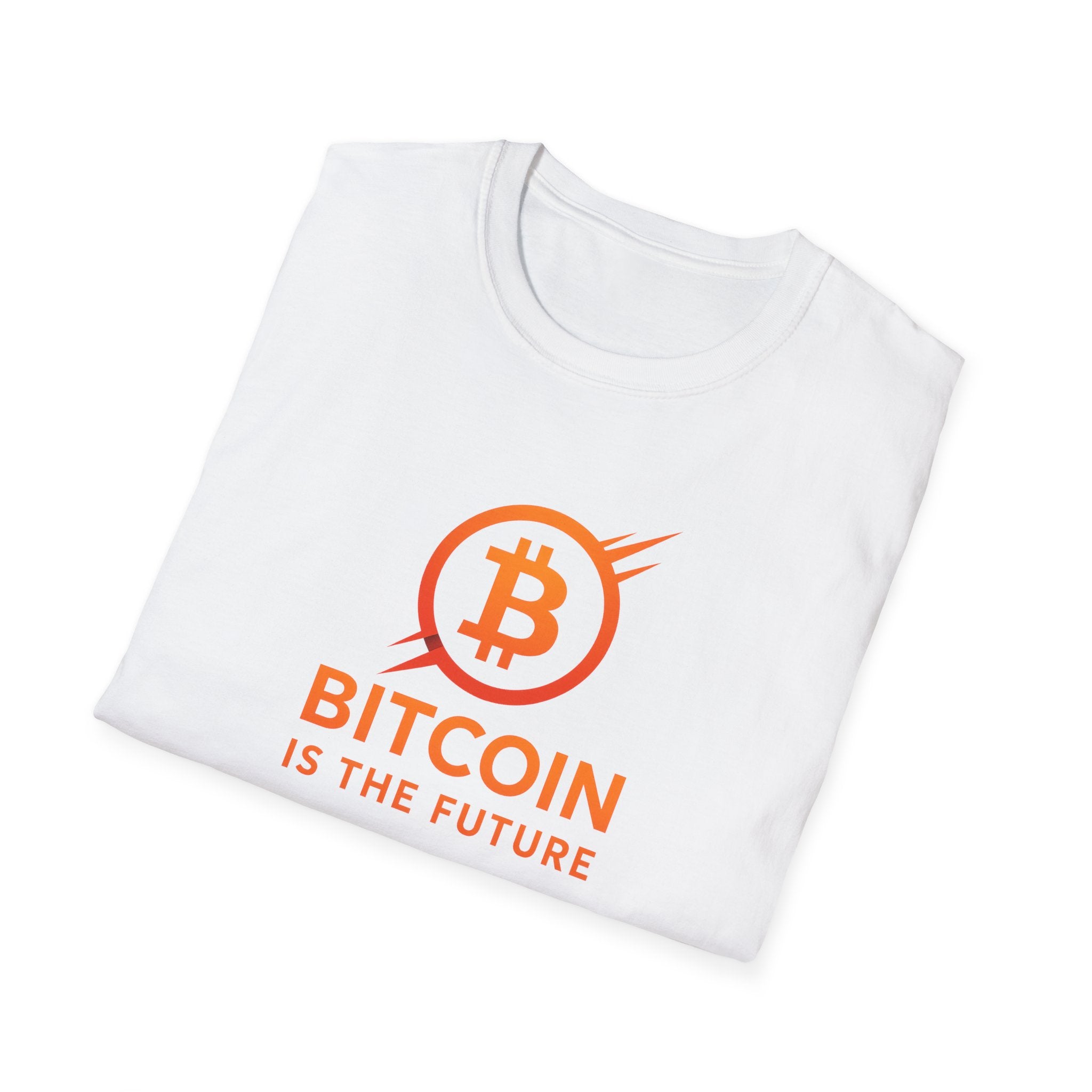 Bitcoin Is The Future T-Shirt |  Step into the New Economy Right | 4 colors - 100% cotton
