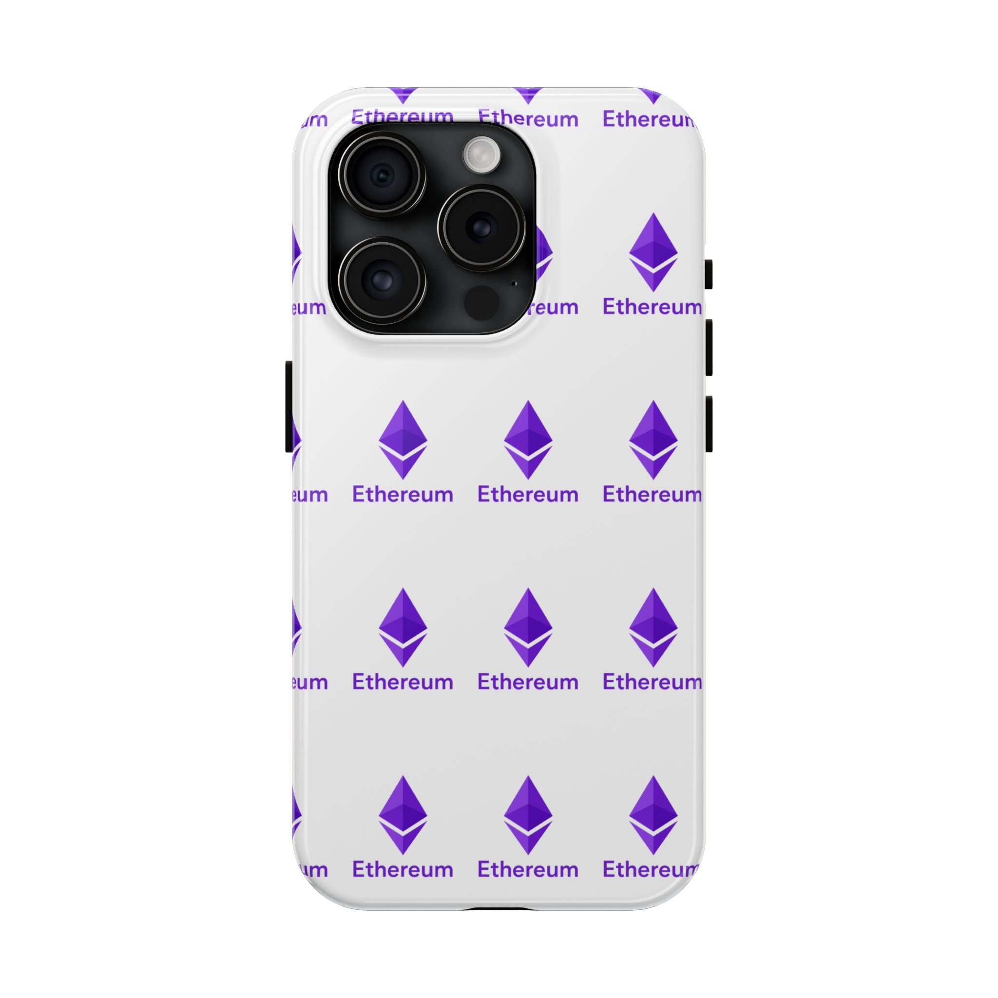 Ethereum Tough Phone Case | Crypto iPhone Samsung Case | Glossy Protective Phone Cover | Impact Resistant ETH Case