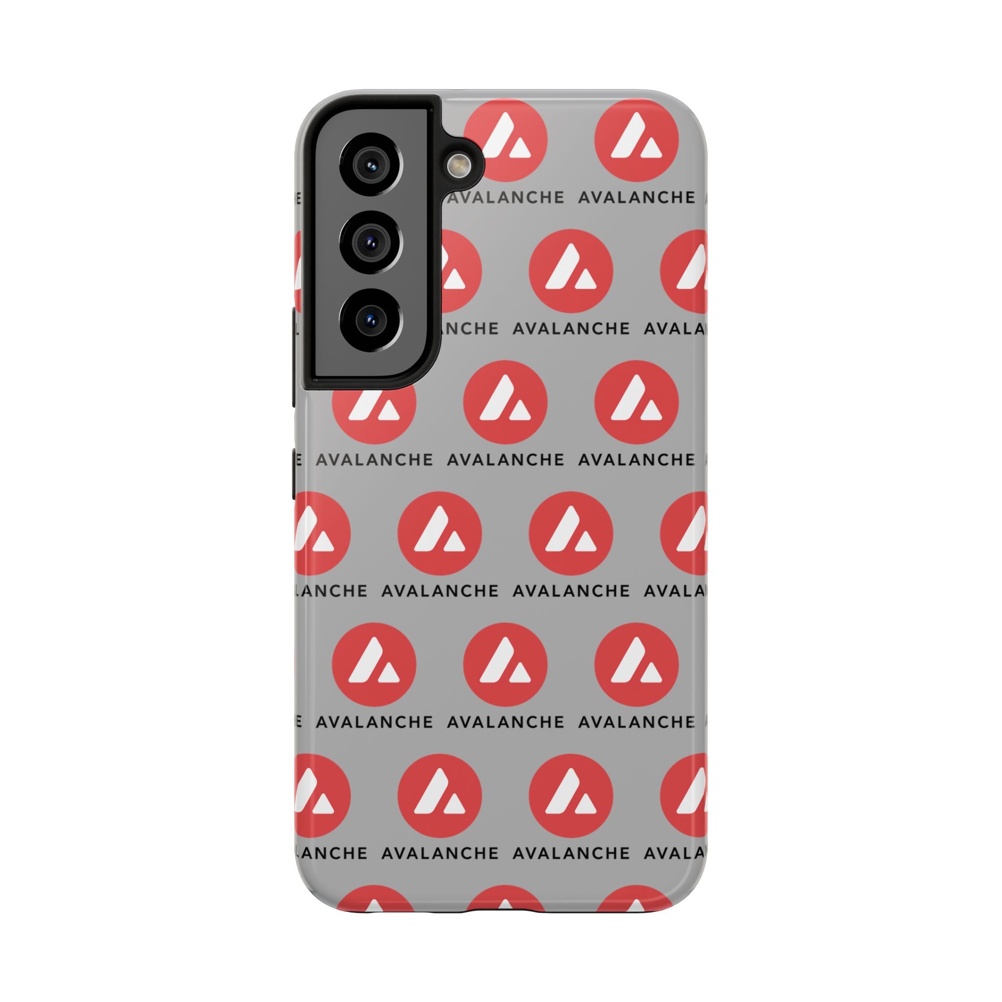 Avalanche Tough Phone Case | AVAX Crypto Phone Case | iPhone and Samsung Case | Glossy Protective Cover | Avalanche Logo Case