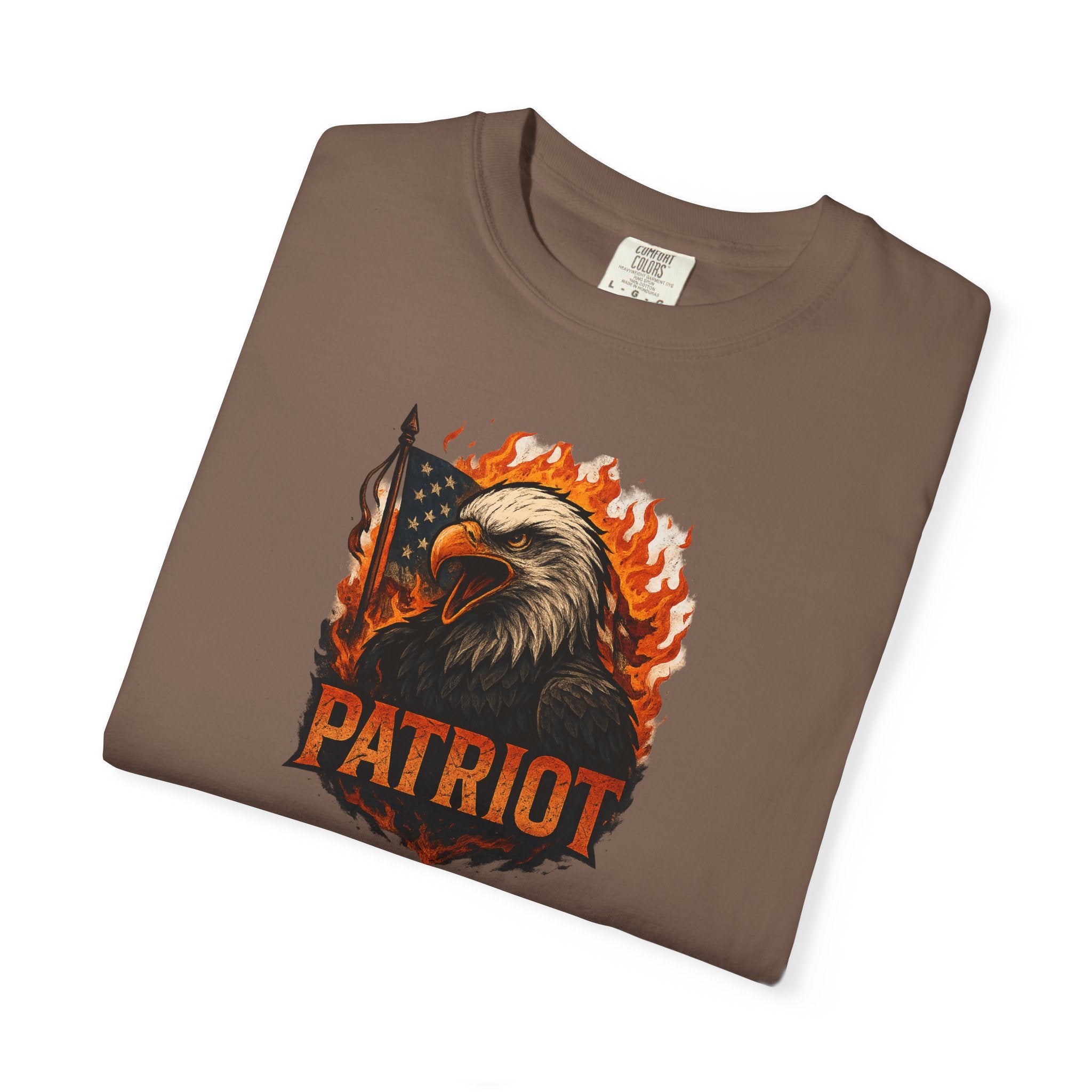 Patriot Eagle T-Shirt-Bald Eagle American Flag Graphic Tee | Freedom-USA Pride | 6 colors - 100% cotton