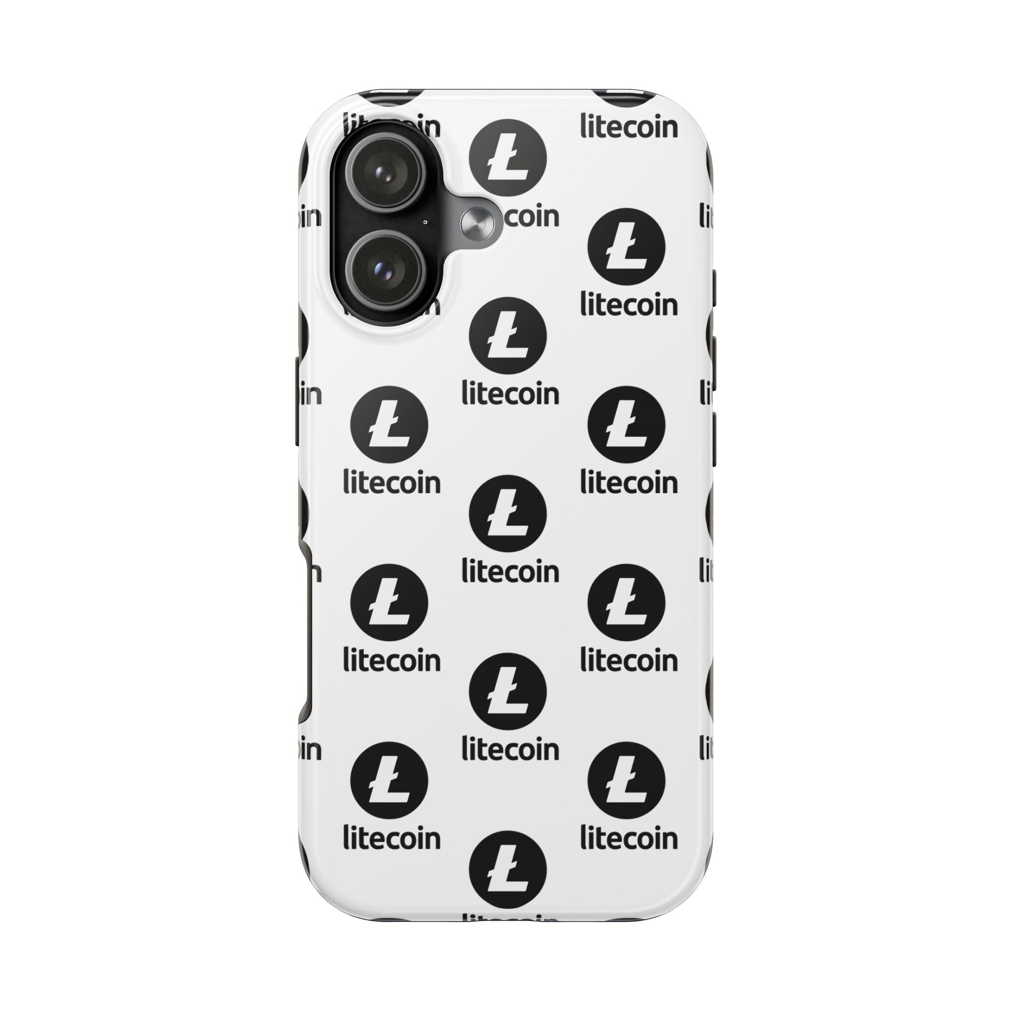 Litecoin Tough Phone Case | Crypto iPhone Case | Samsung Galaxy Case | Litecoin Logo Phone Cover | Glossy Protective Case