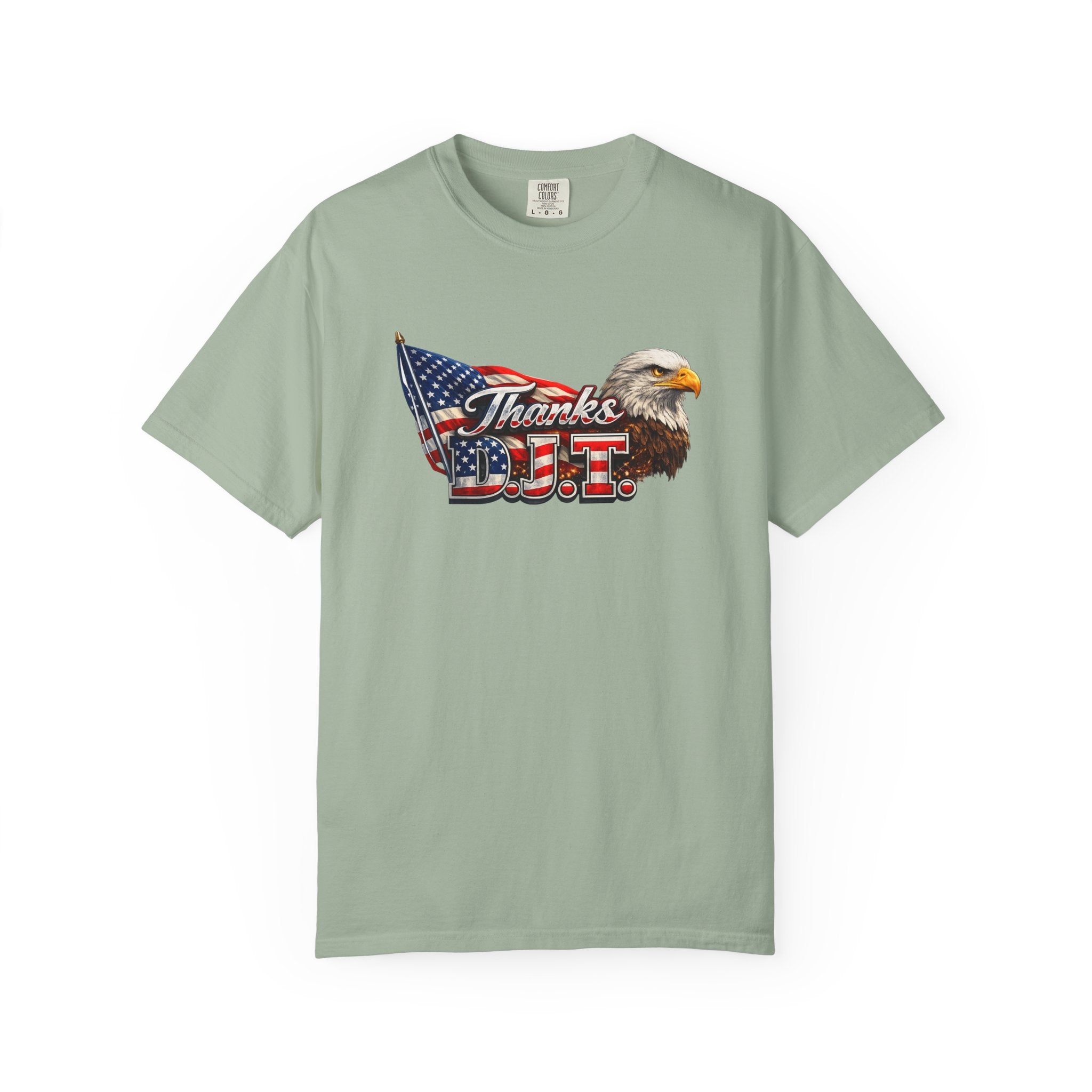 Thanks D.J.T Patriotic Eagle Shirt | American Flag TShirt | USA Pride Tee | Fourth of July Apparel | Patriotic Gift | 7 colors - 100% cotton