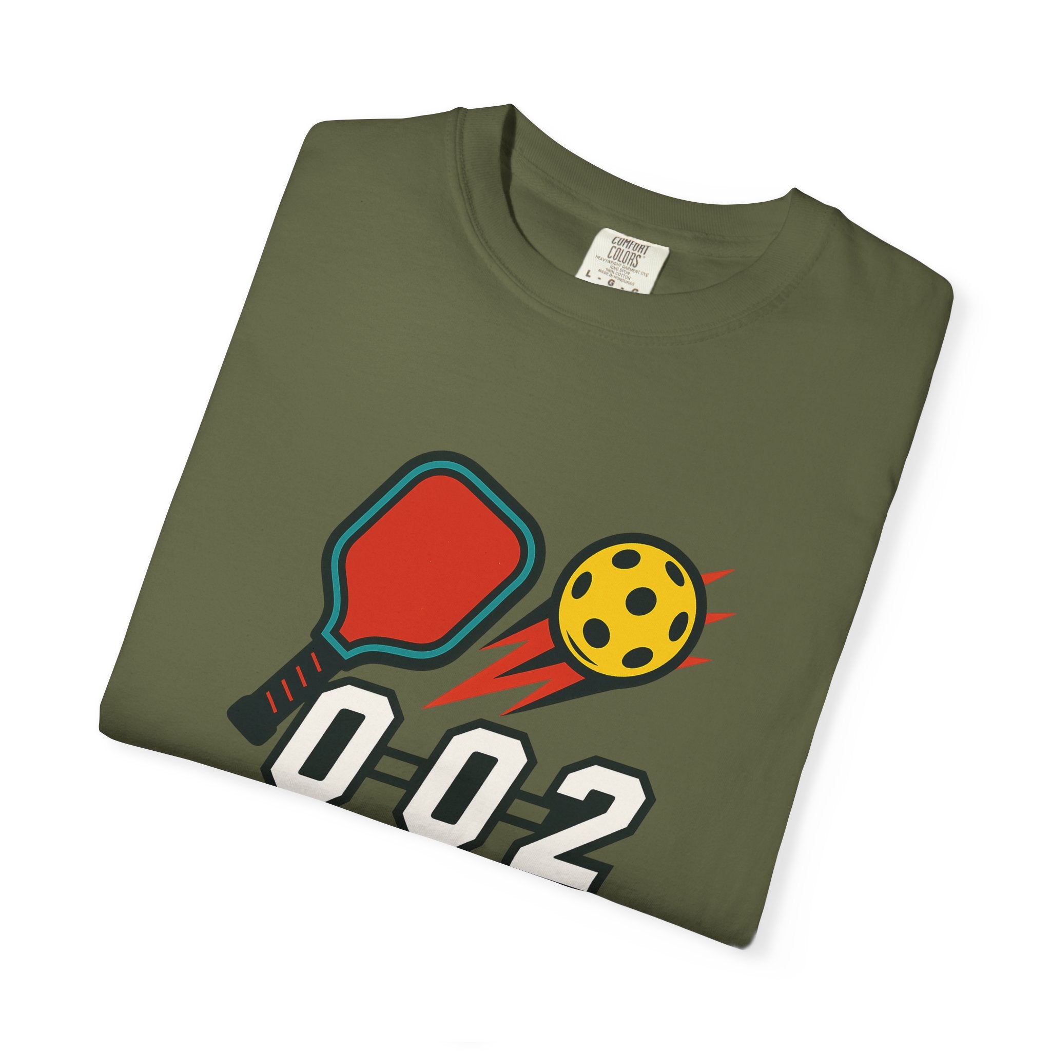 Pickleball 0-0-2 Power Serve Tee | Soft Garment-Dyed Pickleball T-shirt | 6 colors - 100% cotton