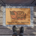 USA 250th Anniversary Doormat Design | Patriotic American Flag Graphic | High-Resolution | Sublimation Mat Artwork | 24" × 16"