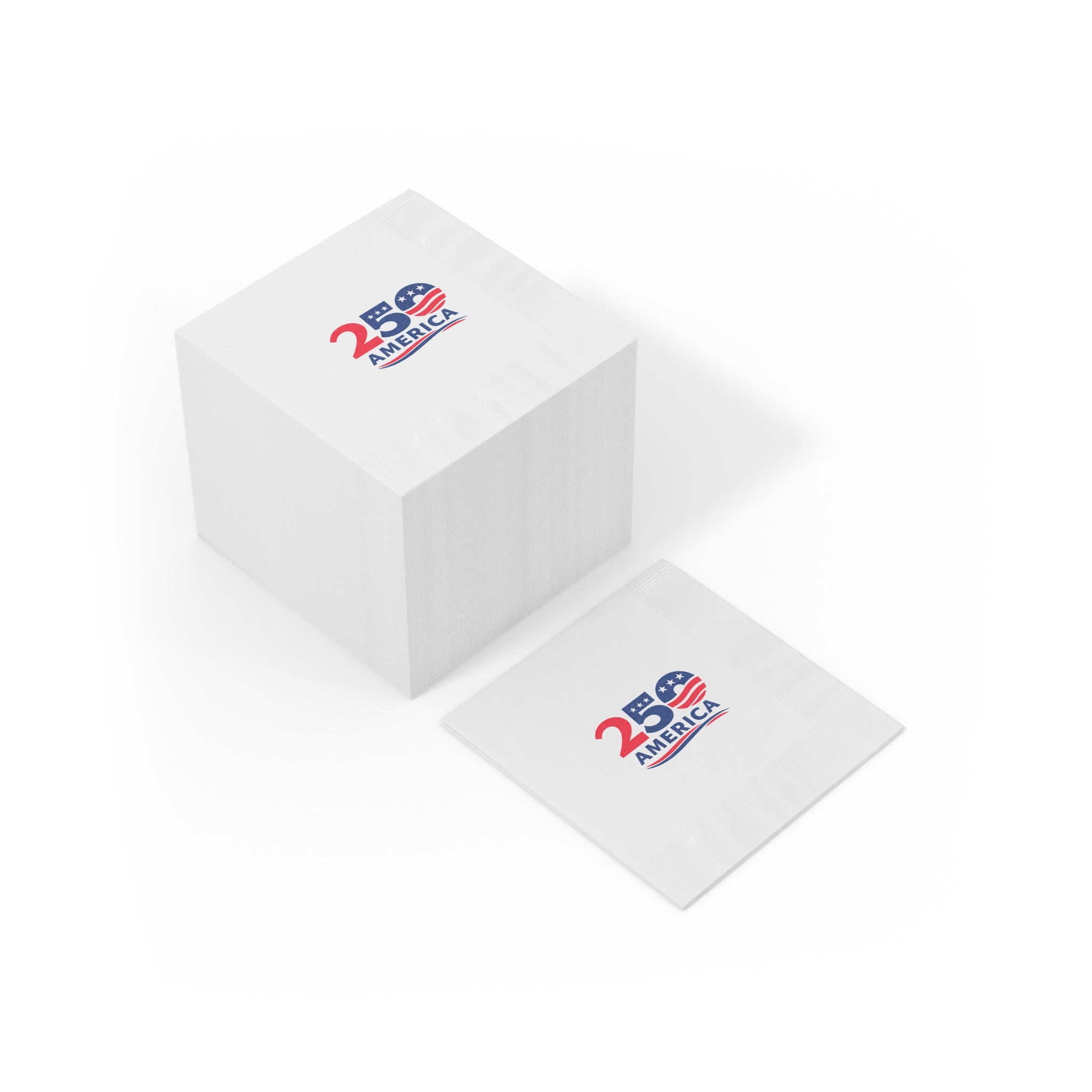 America 250 Napkins | Patriotic Party Napkins | USA  Anniversary Napkins | July 4th Party Decor Cookout Napkins | (50 or 100 Count) 2 sizes