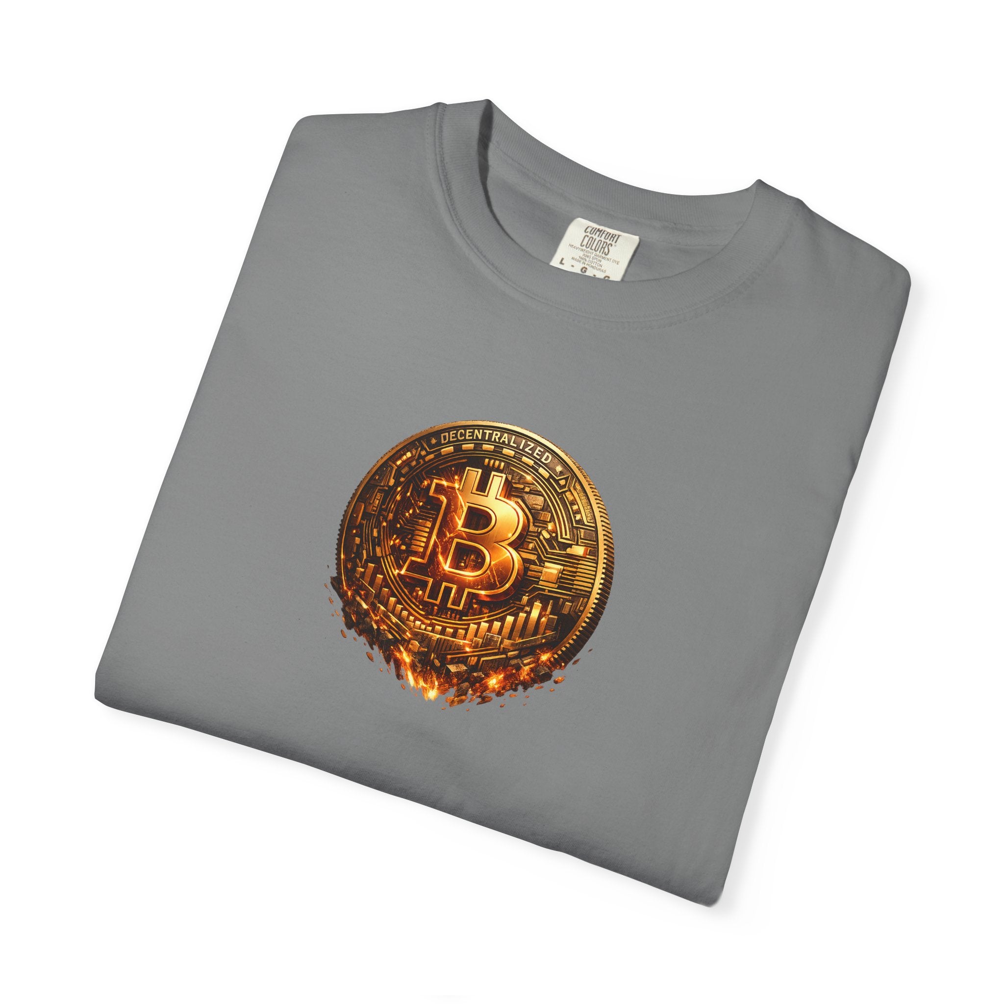 Melting Bitcoin Coin TShirt | Digital Currency Shirt | Bitcoin Fan Gift | Blockchain Crypto Apparel | 8 colors - 100% cotton