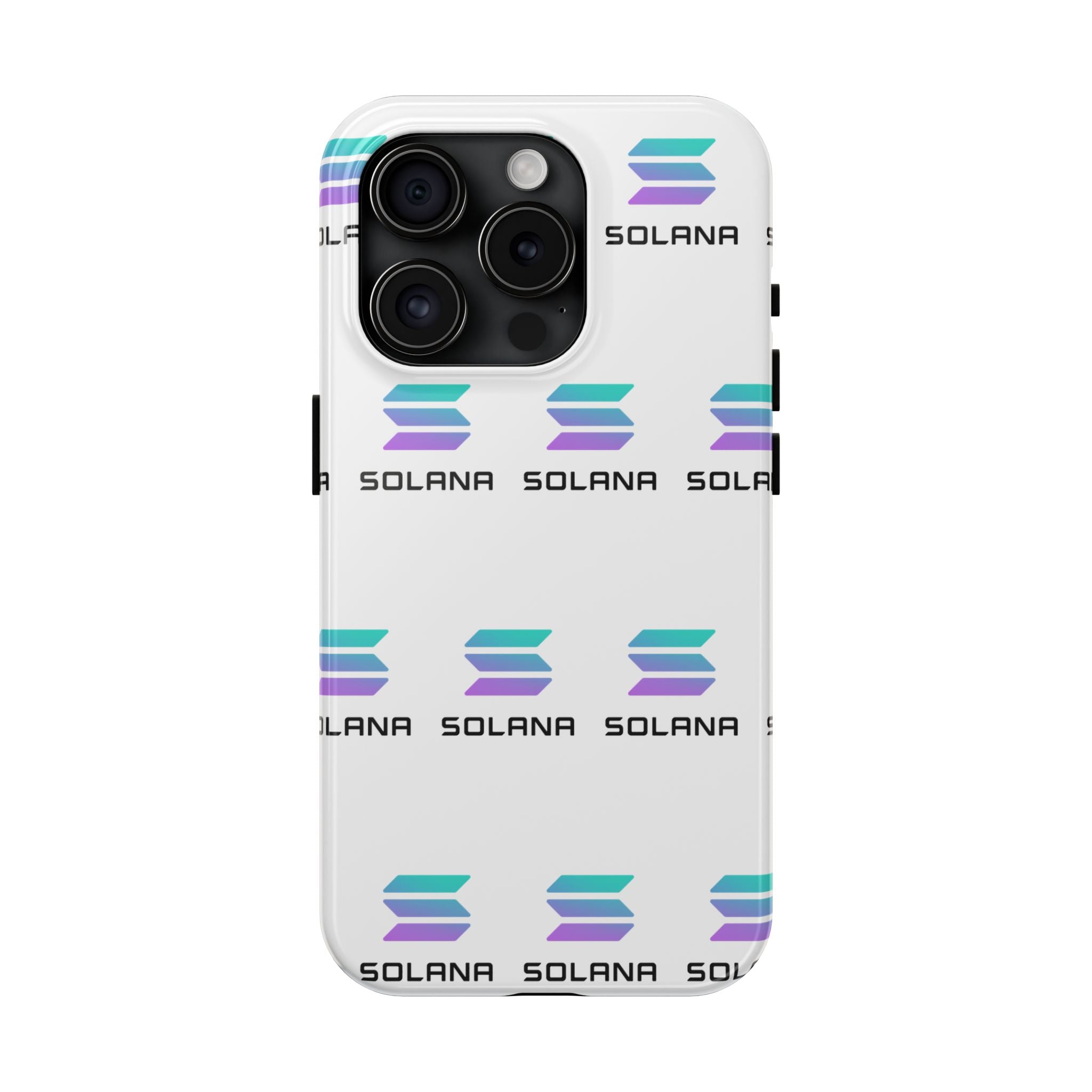 Solana Tough Phone Case | Crypto Phone Case | iPhone and Samsung Case | Glossy Protective Cover | SOL Phone Case