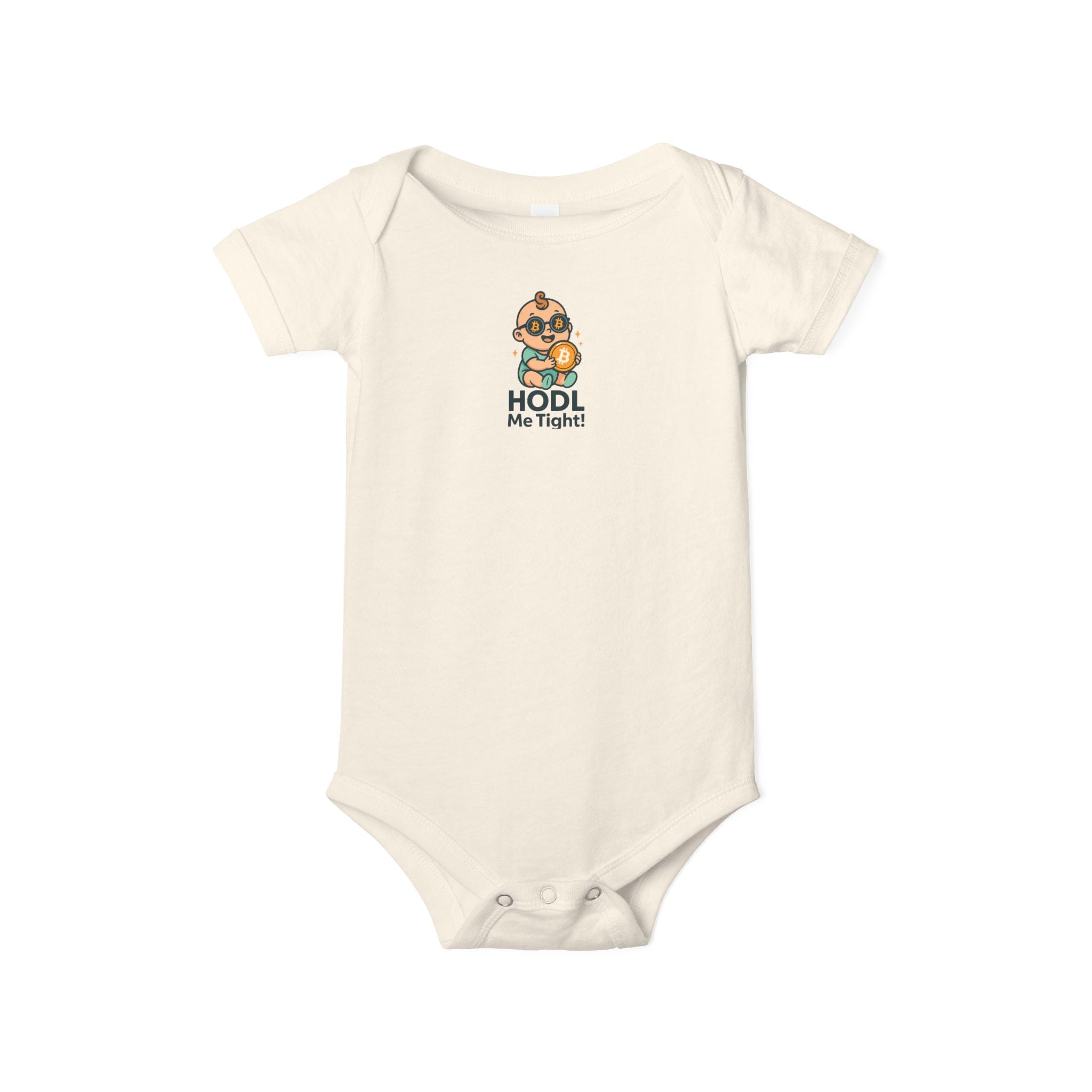 HODL Me Tight Bitcoin-inspired Infant Jersey One Piece | 6 colors - 100% cotton
