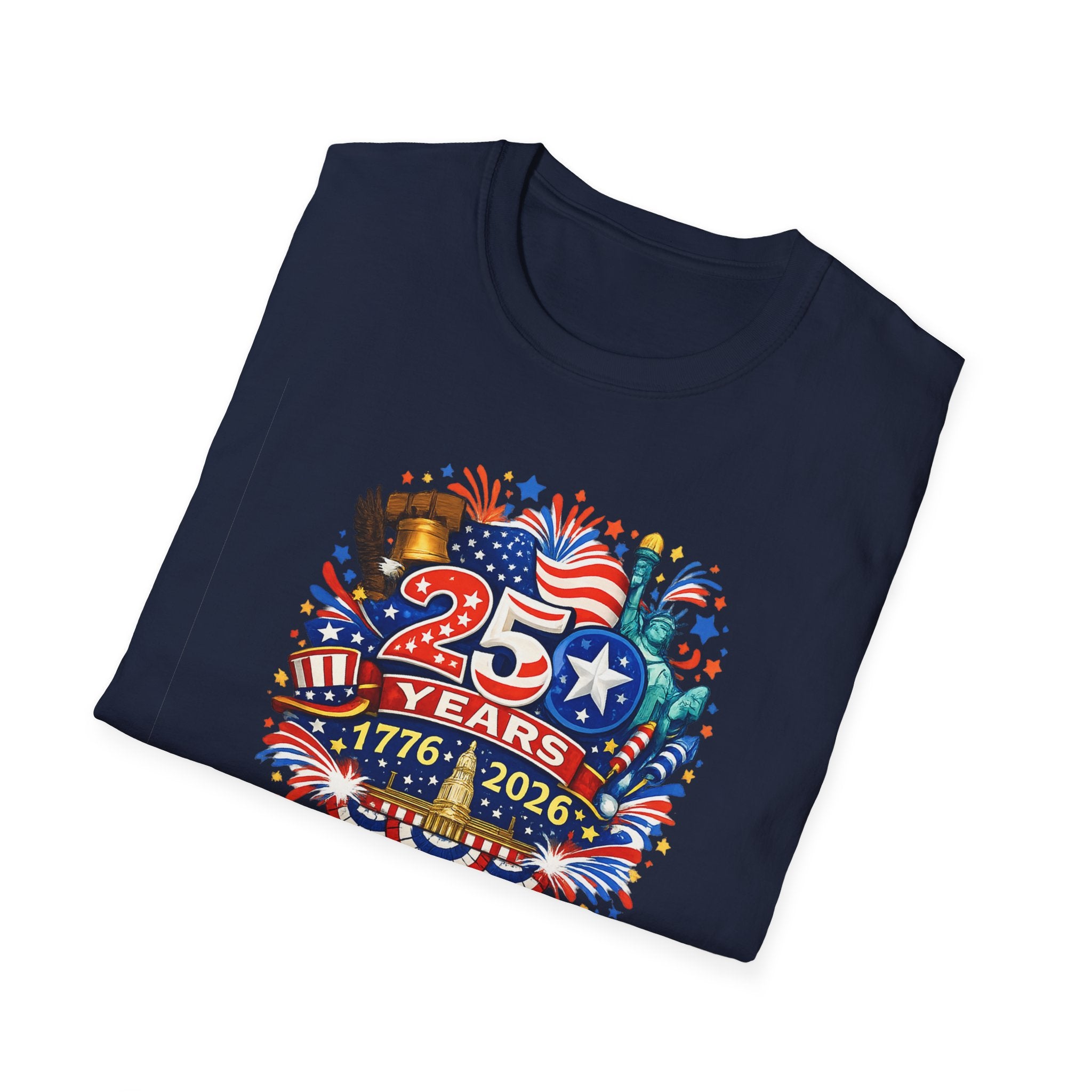 USA 250th Anniversary Shirt | 1776-2026 Patriotic TShirt | Fourth of July Independence Day Tee | America 250 Years | 8 colors - 100% cotton
