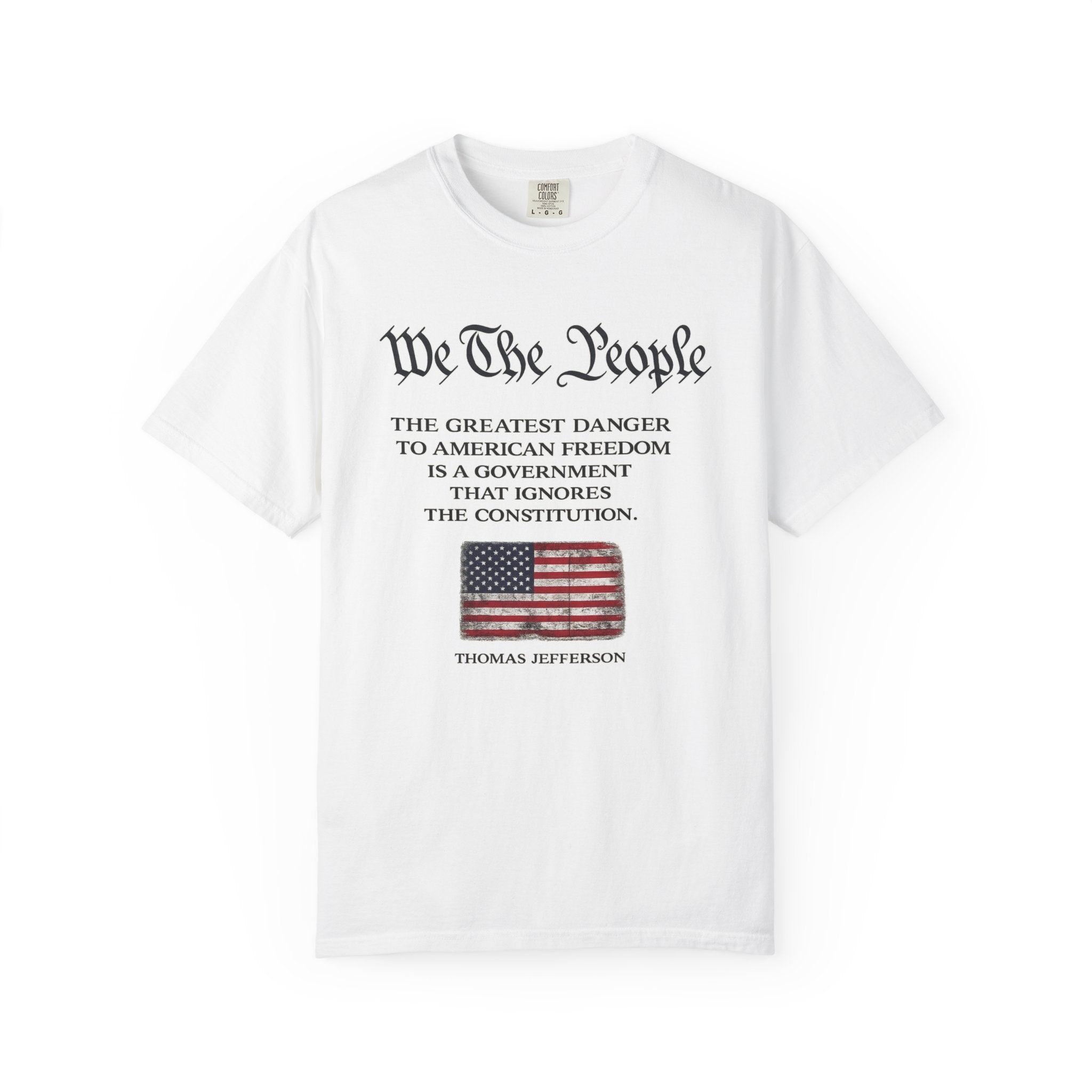 We The People Shirt | Patriotic Constitution Tee | Freedom USA Flag T-Shirt |  American Liberty Graphic Tee | 3 colors - 100% cotton