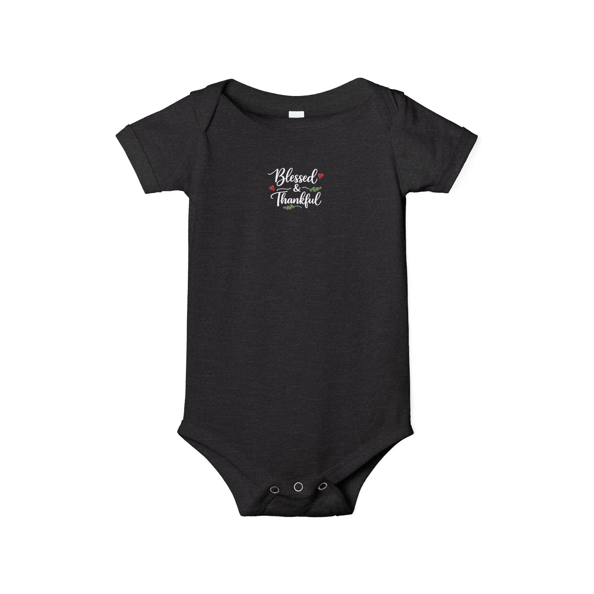 Blessed & Thankful Baby Onesie | Cute Christian Baby Bodysuit | Faith Baby Shower Gift | Religious Infant Clothes | 7 colors - 100% cotton