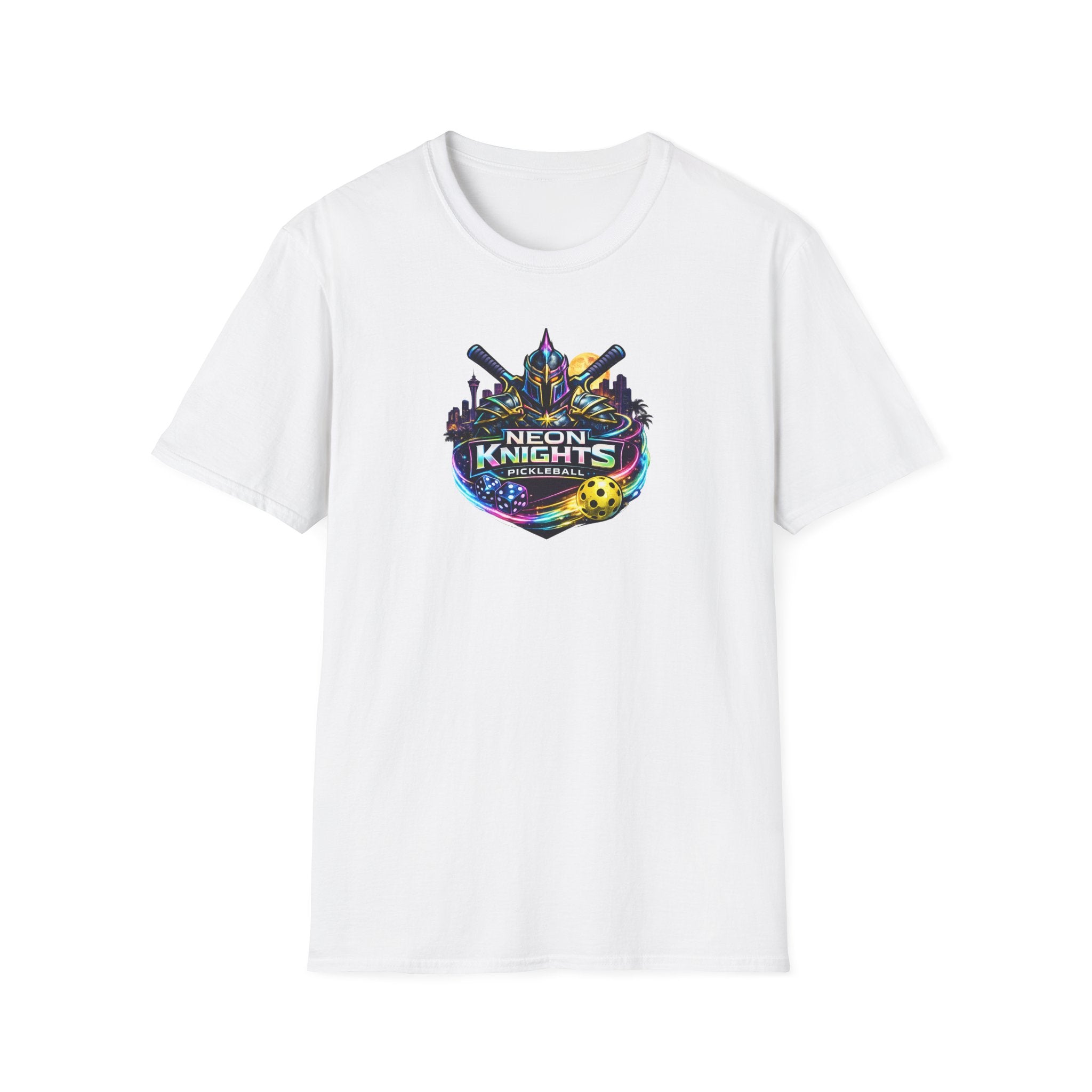Neon Knights Pickleball Shirt | Vegas Inspired Pickleball T-Shirt | Gift for Pickleball Player | 9 colors - 100% cotton