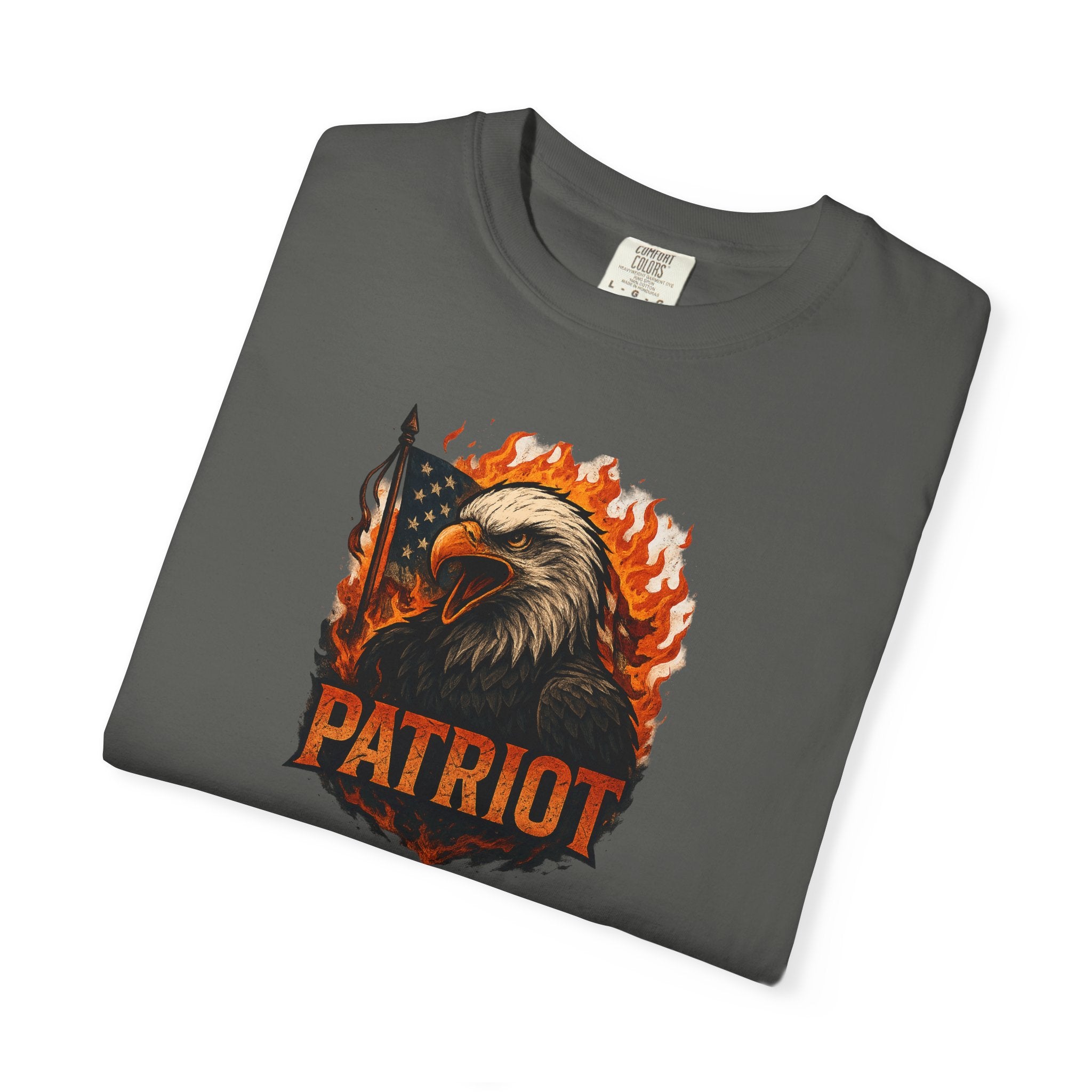 Patriot Eagle T-Shirt-Bald Eagle American Flag Graphic Tee | Freedom-USA Pride | 6 colors - 100% cotton