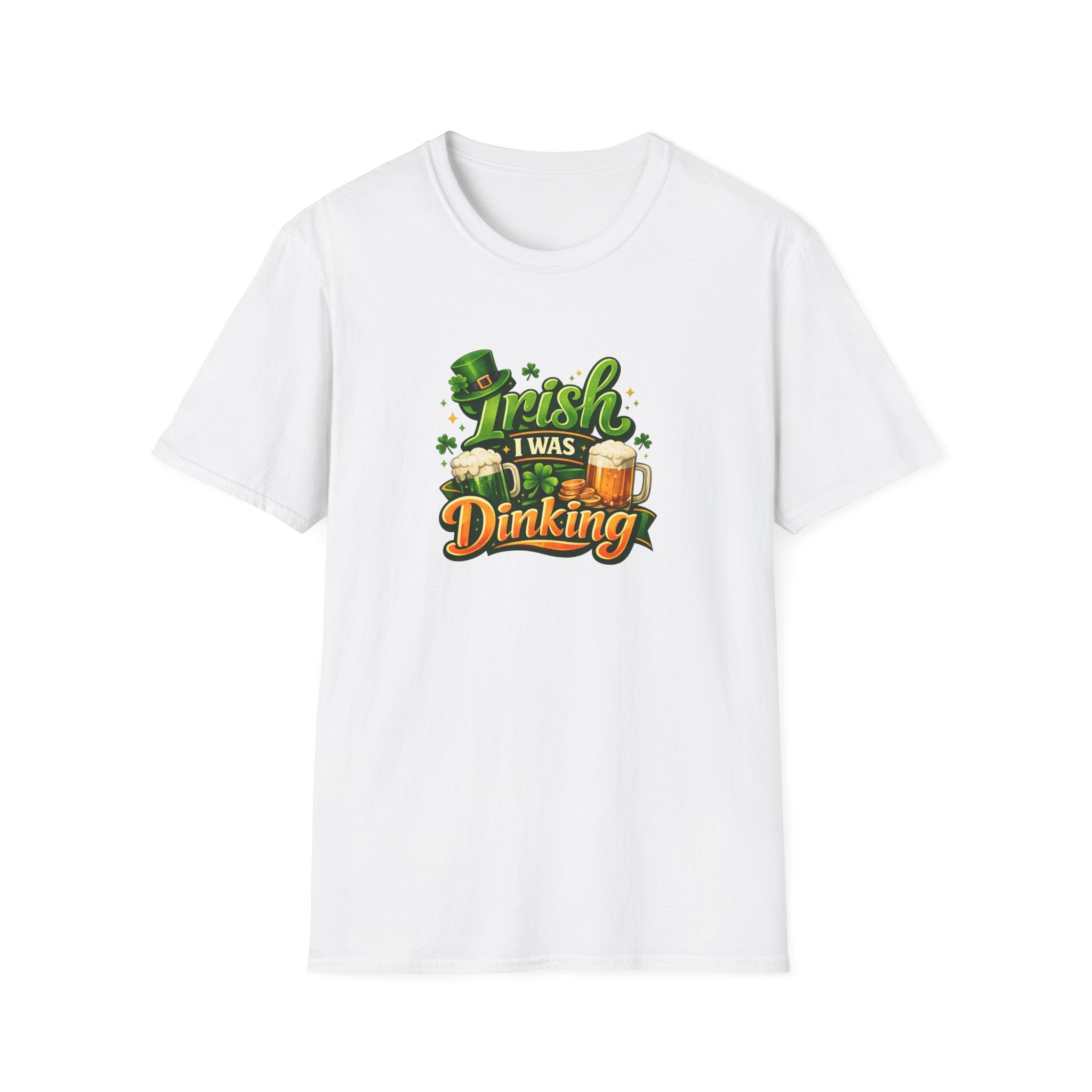 Irish I Was Dinking Shirt | Funny Pickleball St Patricks Day Tee | Irish Pickleball Shirt | Lucky Shamrock Tee | 6 colors - 100% cotton