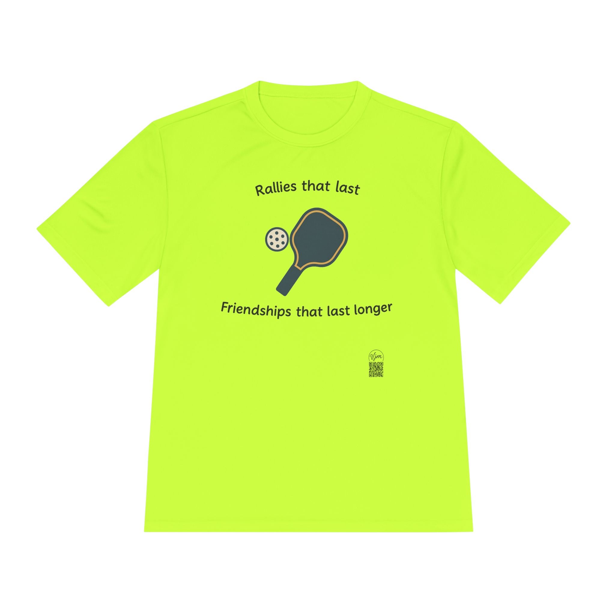 Pickleball Friendships Moisture Sport-Tek® T-Shirt Tee. | 6 colors - 100% polyester