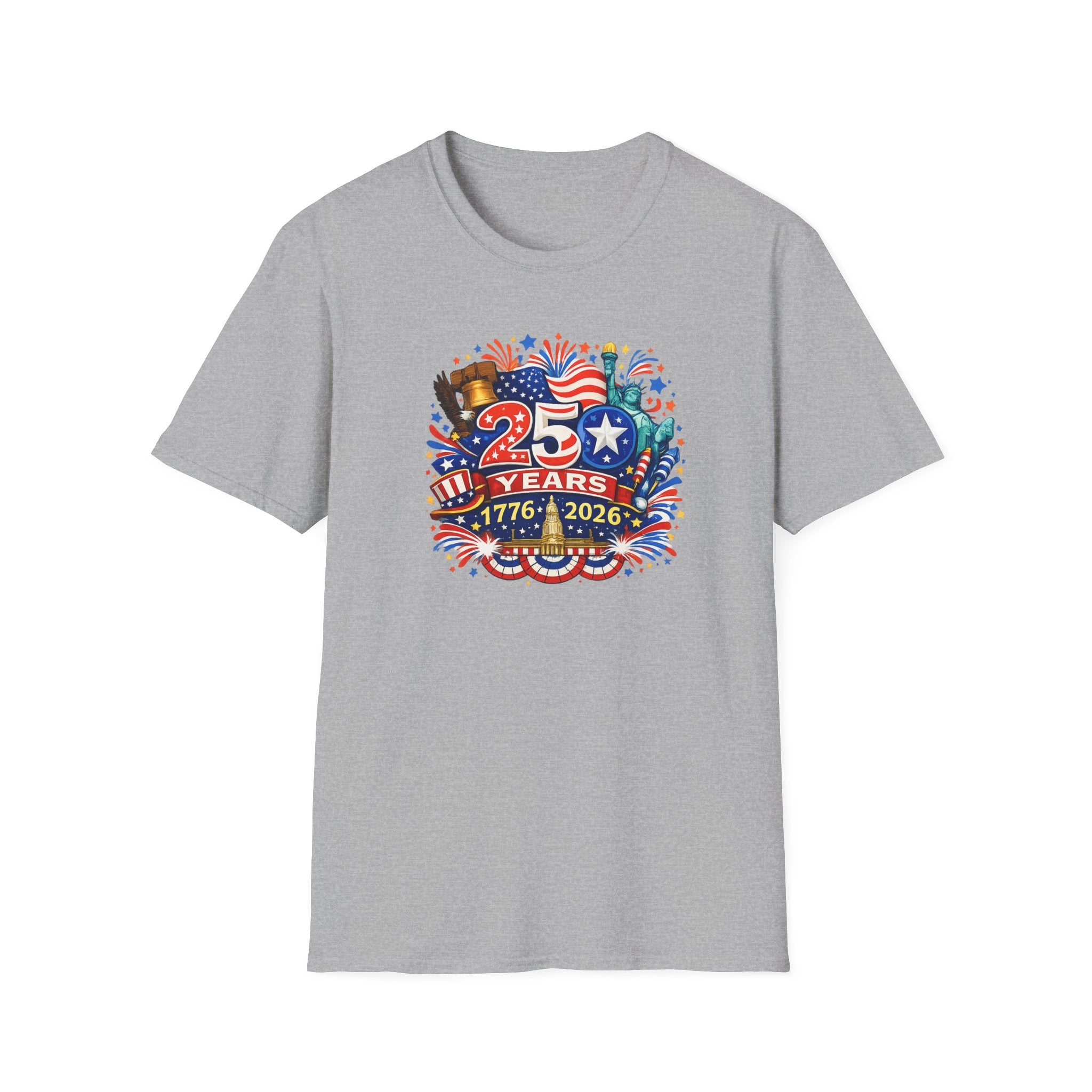 USA 250th Anniversary Shirt | 1776-2026 Patriotic TShirt | Fourth of July Independence Day Tee | America 250 Years | 8 colors - 100% cotton