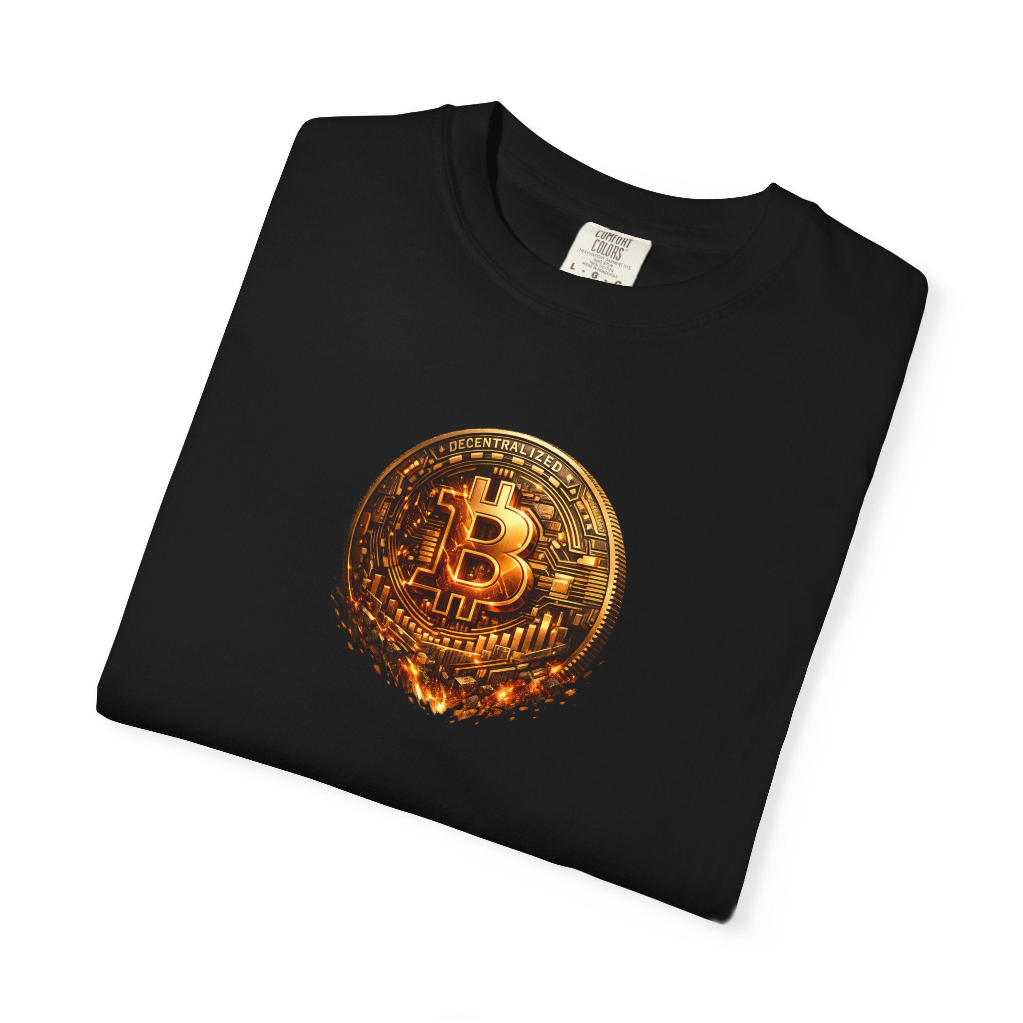 Melting Bitcoin Coin TShirt | Digital Currency Shirt | Bitcoin Fan Gift | Blockchain Crypto Apparel | 8 colors - 100% cotton