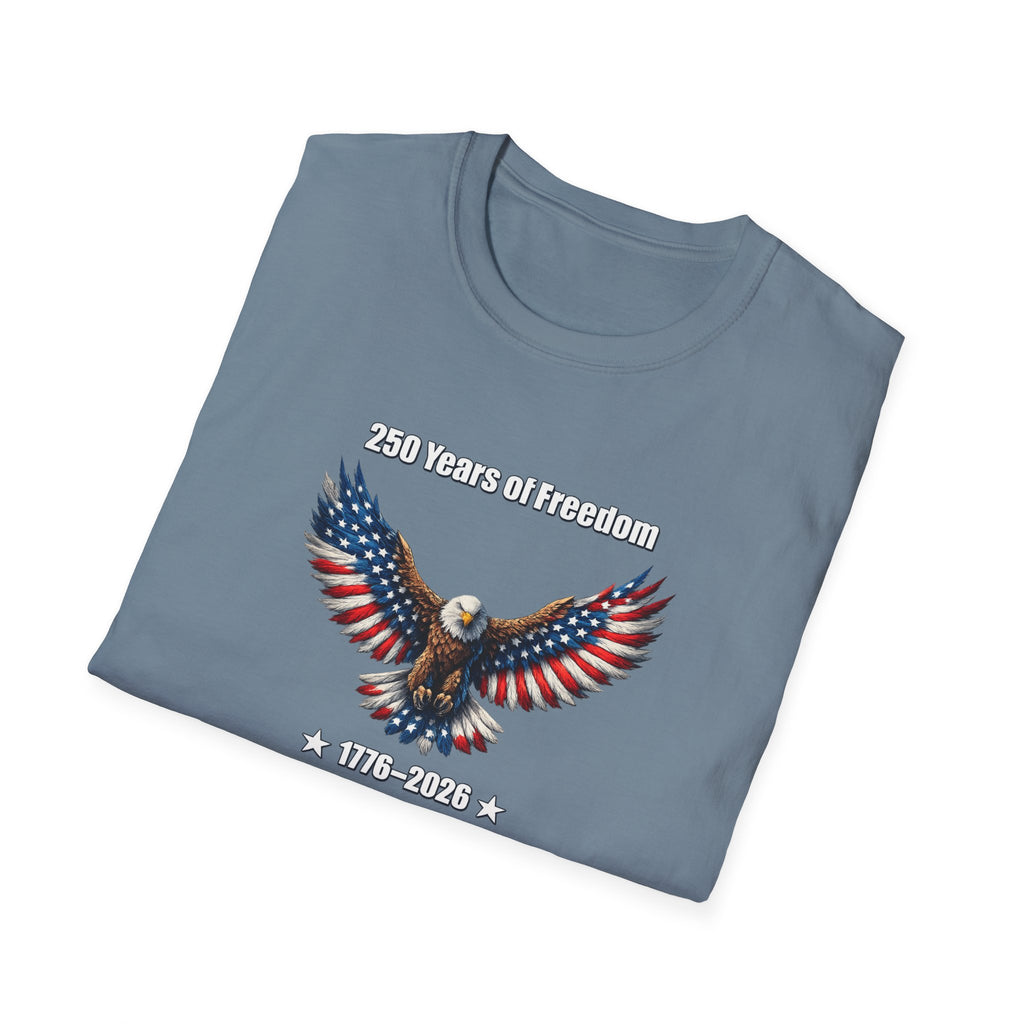 250 Years of Freedom Shirt | America 250 Celebration Shirt | USA Independence Gift | 4th of July Shirt | 7 colors - 100% cotton