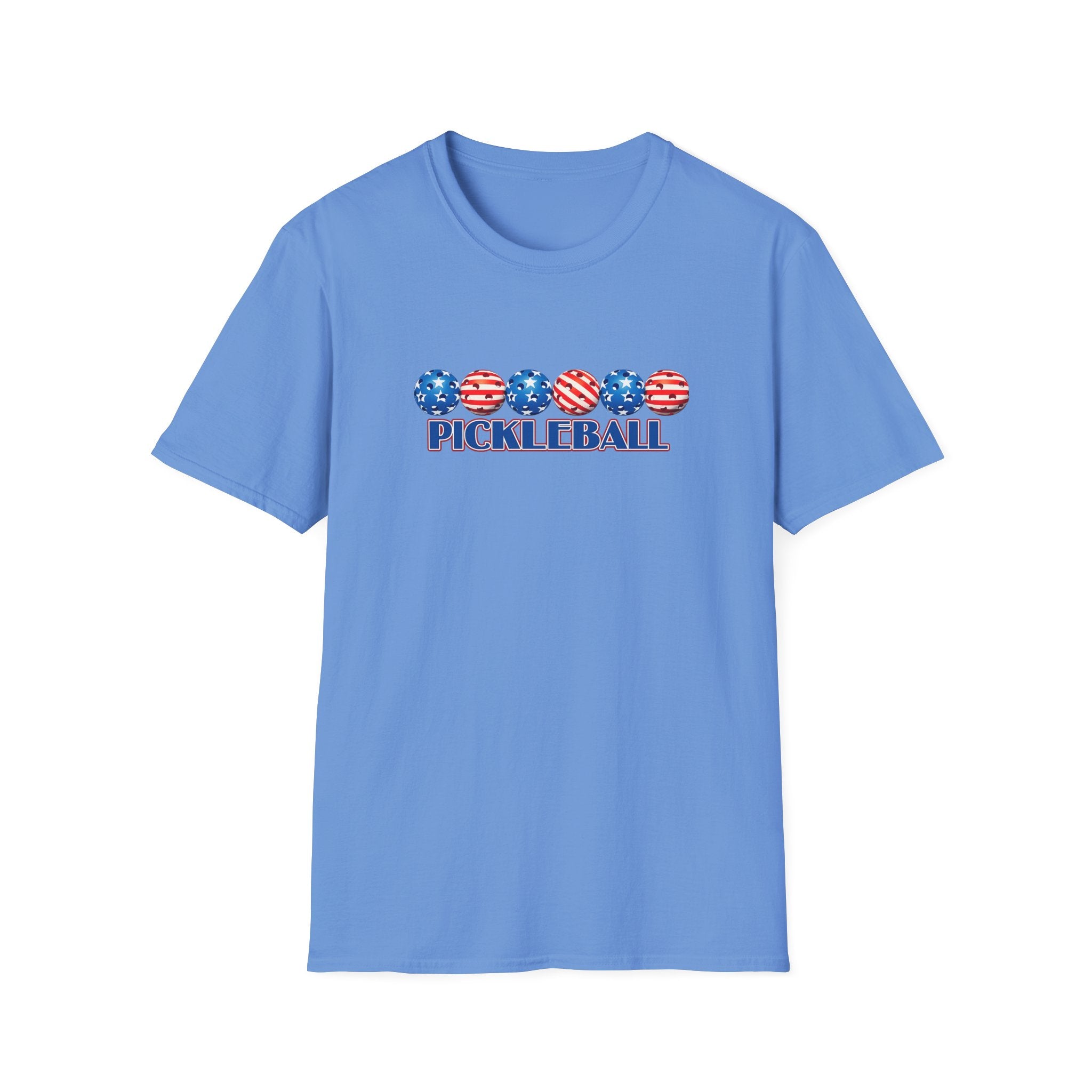 Patriotic Pickleball Shirt | USA American Flag Pickleball Tee | July 4th Pickleball Gift | Pickleball Player Shirt | 6 colors - 100% cotton