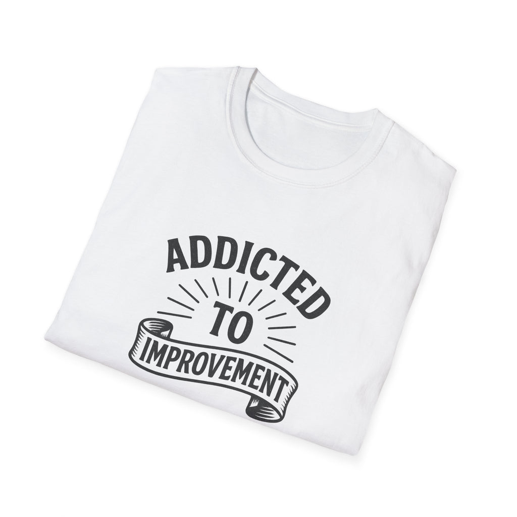 Always Leveling Up Motivational T-Shirt | Addicted to Improvement Tee | Positive Mindset Clothing for Men & Women | 8 colors - 100% cotton