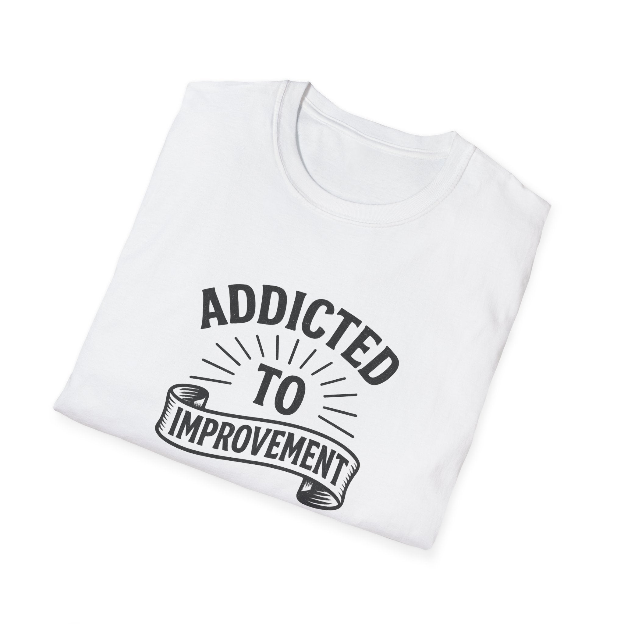 Always Leveling Up Motivational T-Shirt | Addicted to Improvement Tee | Positive Mindset Clothing for Men & Women | 8 colors - 100% cotton