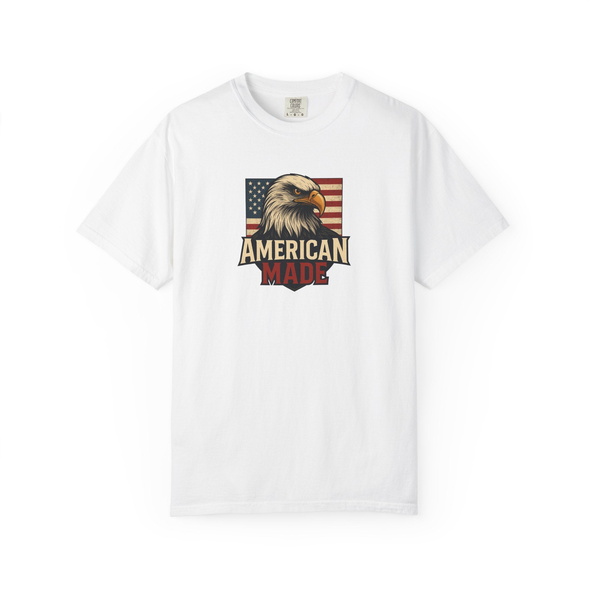 Patriotic Eagle T-Shirt for Freedom Lovers | American Made USA Pride | Gift for Veterans | 4th of July Celebration | 6 colors - 100% cotton