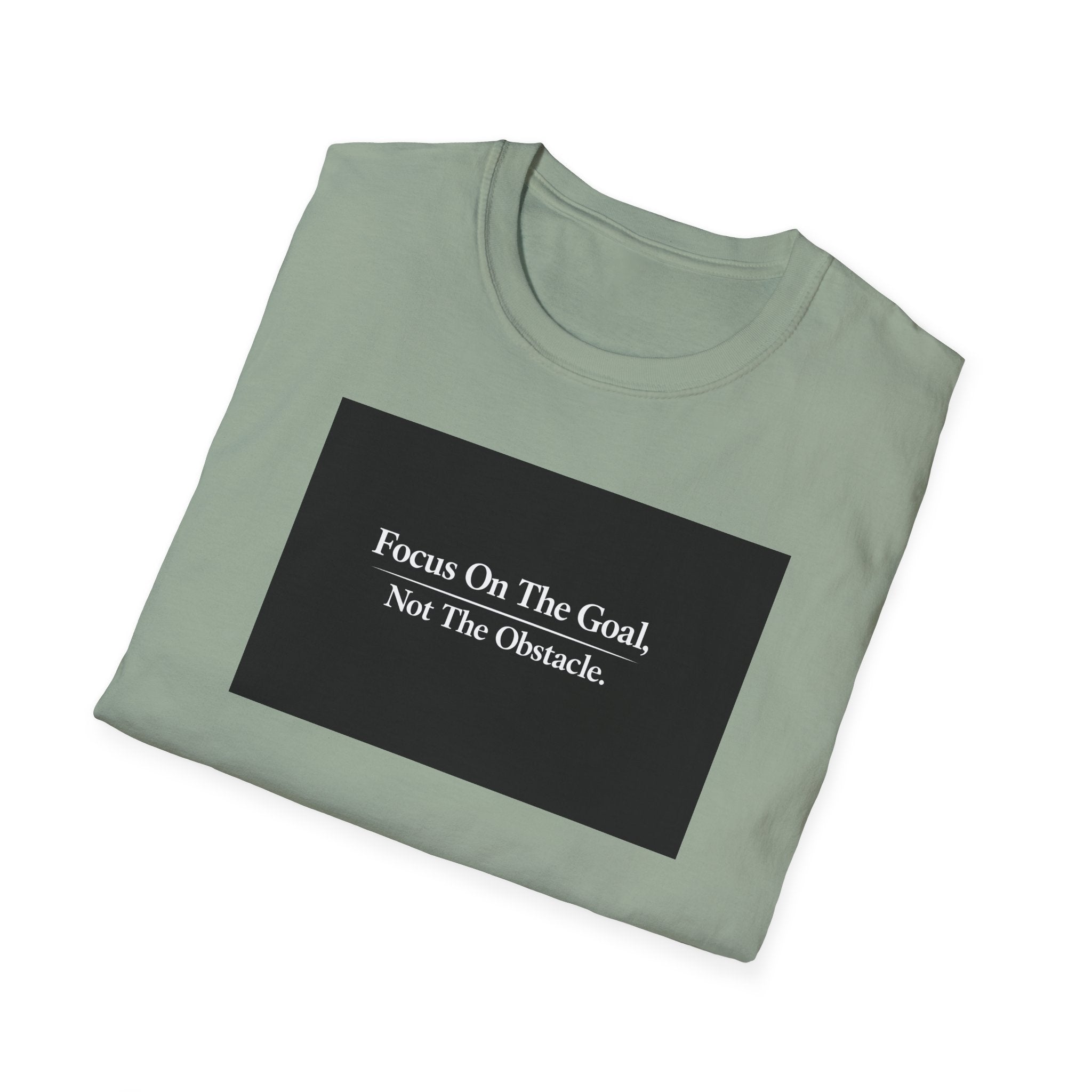 Focus On The Goal Not The Obstacle Shirt | Motivational Quote Tee | Mindset T-Shirt | Everyday Encouragement Gift | 6 colors - 100% cotton