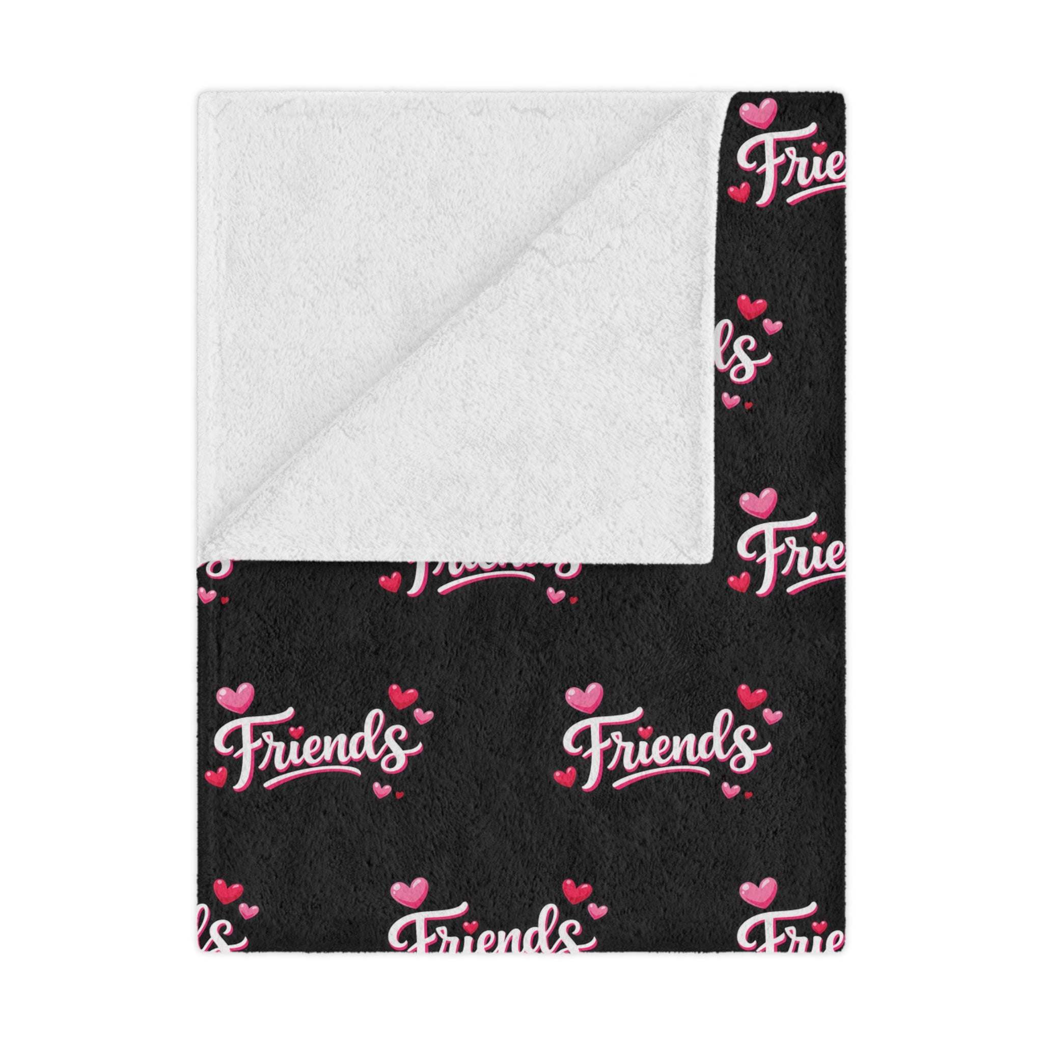 Friends Blanket | Cozy Friendship Throw Blanket with Hearts | Cute Best Friend Gift | Friendship Gift Idea | 3 sizes