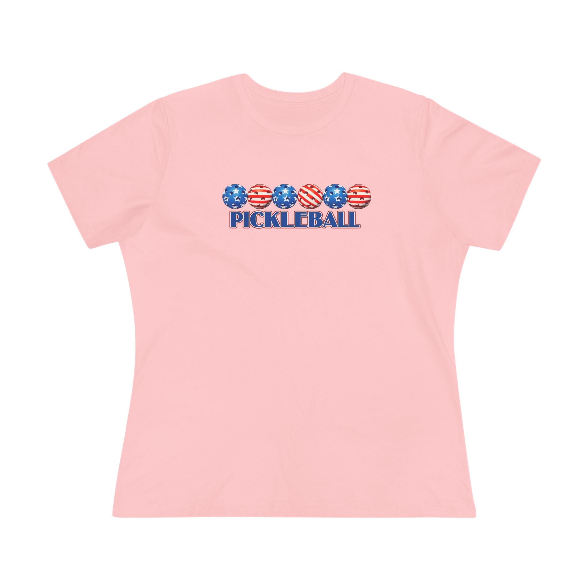 Women's Patriotic Pickleball T-Shirt | July 4th Pickleball Gift | Pickleball Lover Tee | 5 colors - 100% cotton