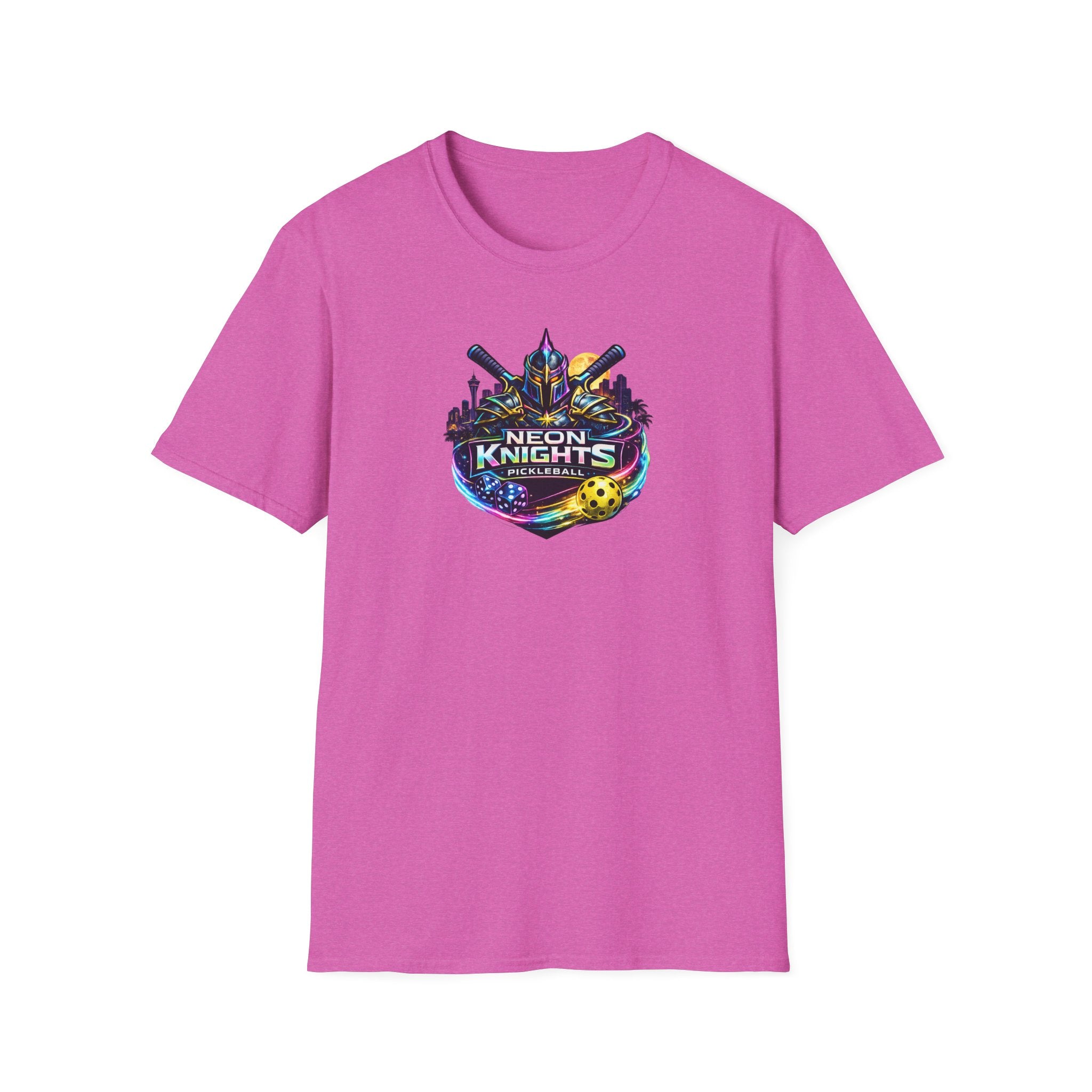 Neon Knights Pickleball Shirt | Vegas Inspired Pickleball T-Shirt | Gift for Pickleball Player | 9 colors - 100% cotton