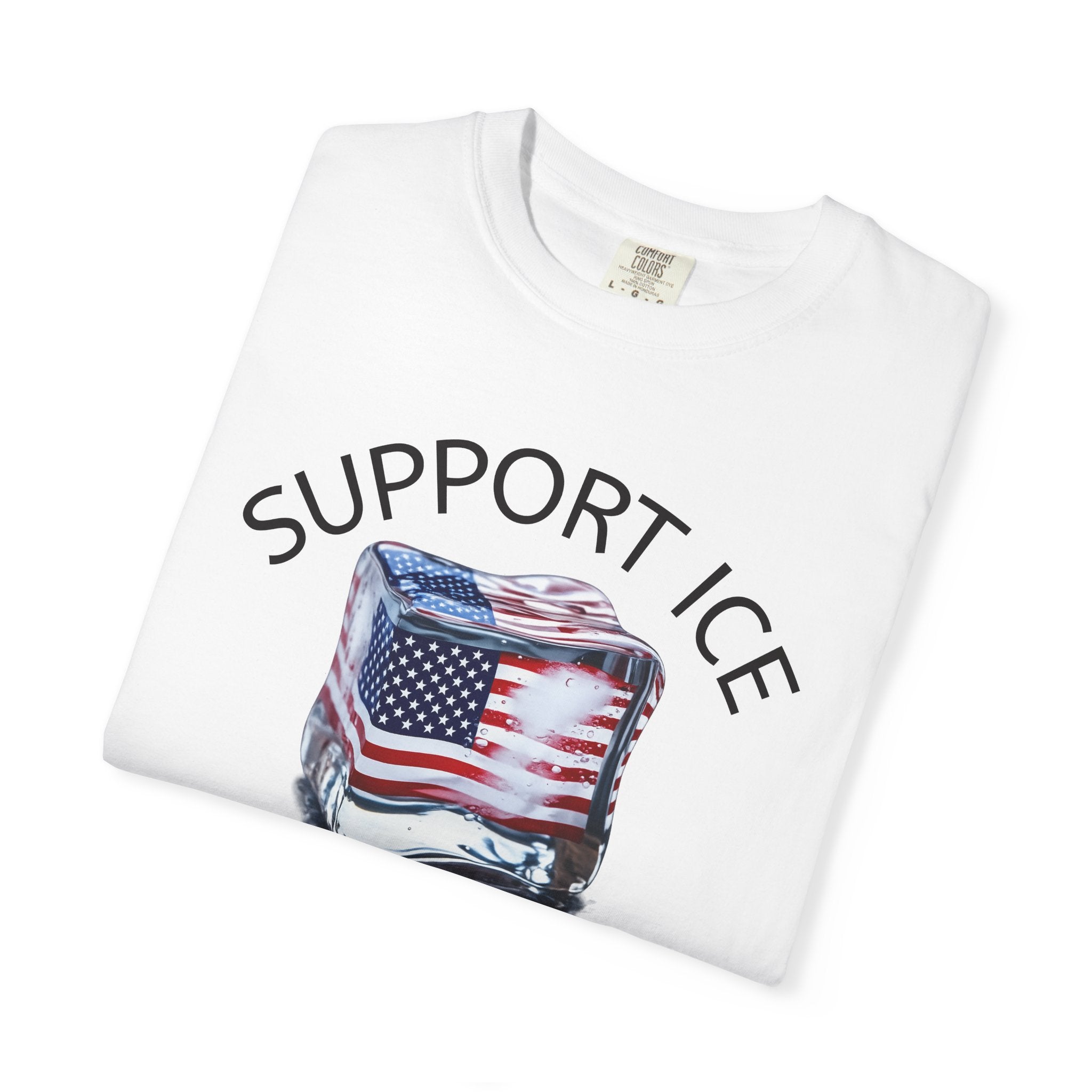 Support ICE Shirt | Patriotic Law Enforcement Tee | Pro Police Apparel | Freedom Support Shirt | USA Pride Tee | 9 colors - 100% cotton