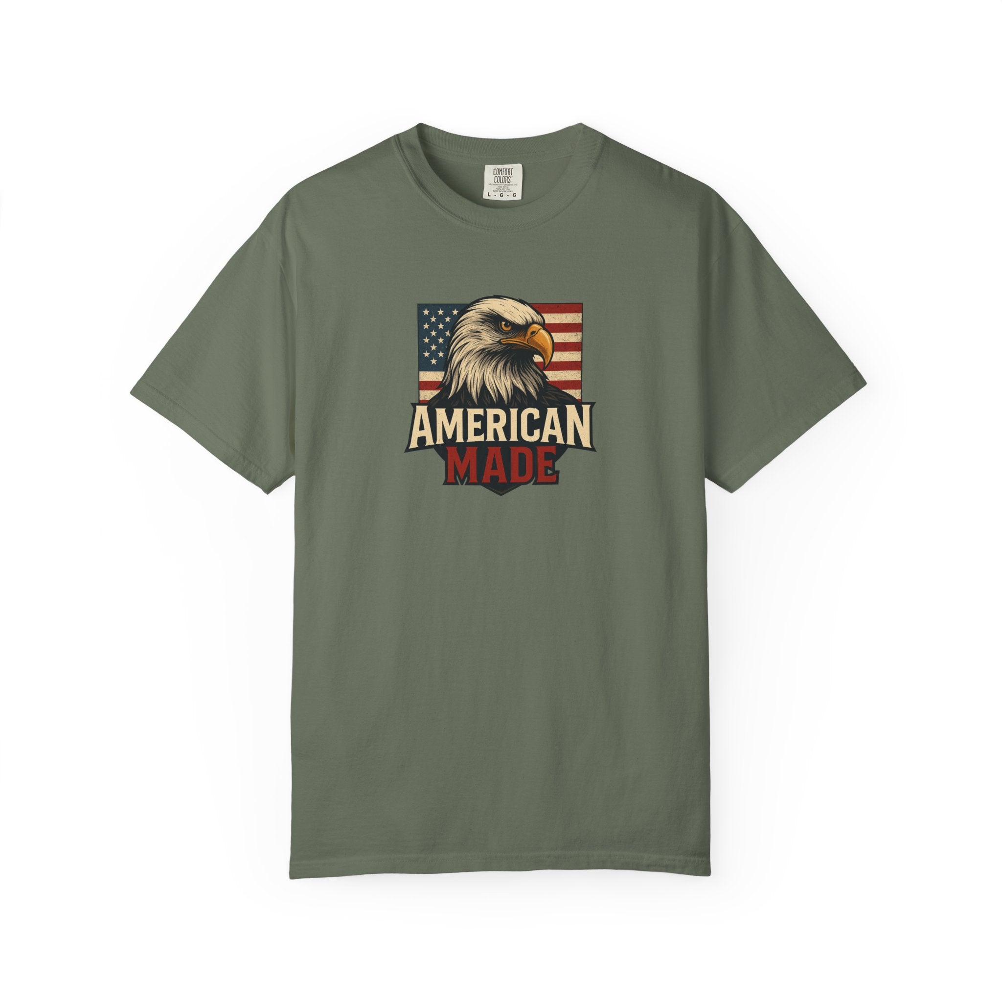 Patriotic Eagle T-Shirt for Freedom Lovers | American Made USA Pride | Gift for Veterans | 4th of July Celebration | 6 colors - 100% cotton