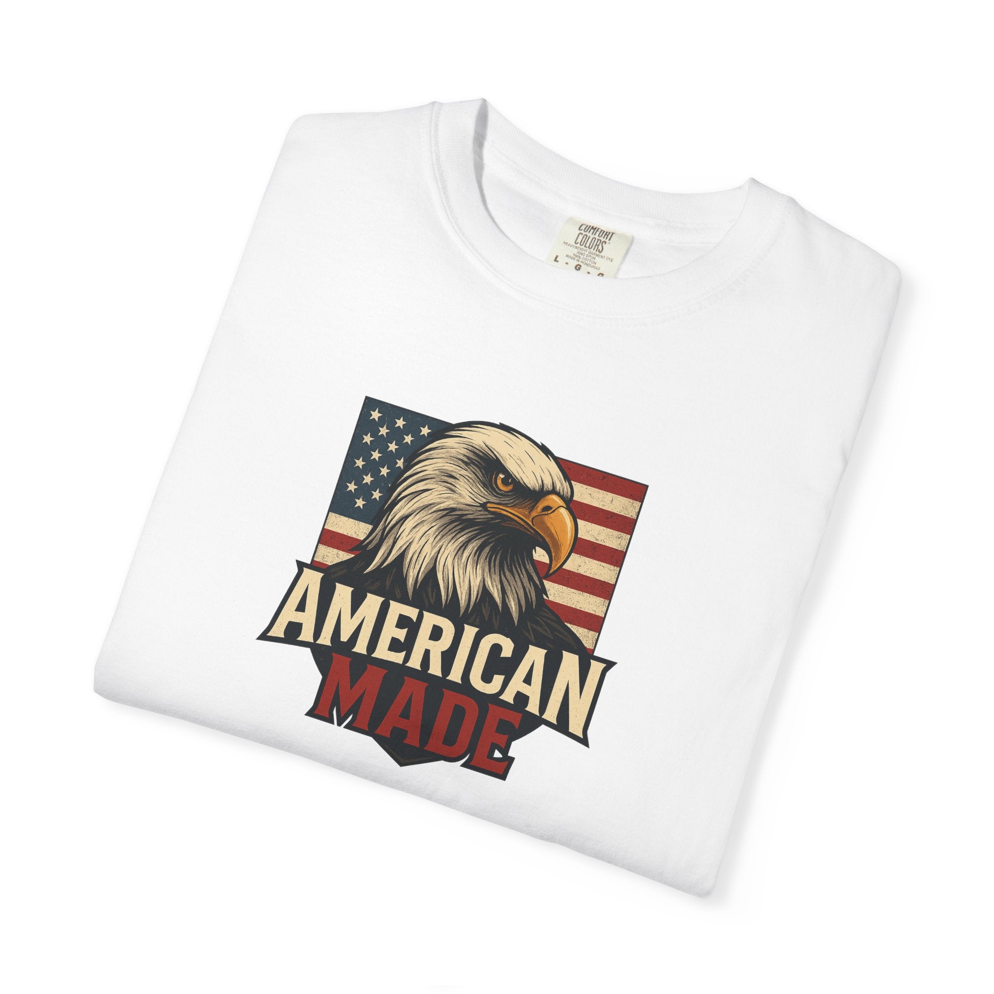Patriotic Eagle T-Shirt for Freedom Lovers | American Made USA Pride | Gift for Veterans | 4th of July Celebration | 6 colors - 100% cotton