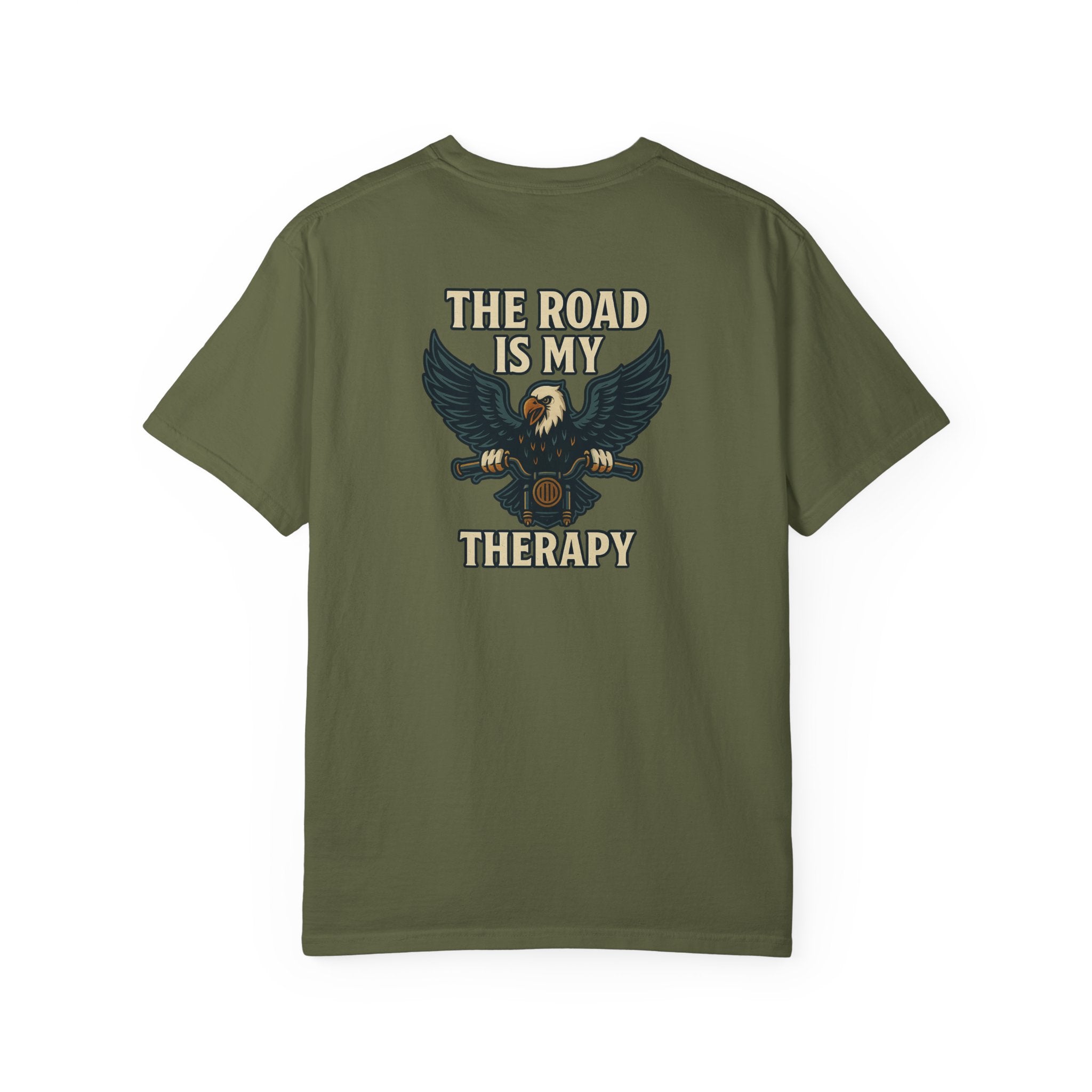 The Road is my Therapy T-shirt | Harley Motorcycle Rider Tee | 7 colors - 100% cotton
